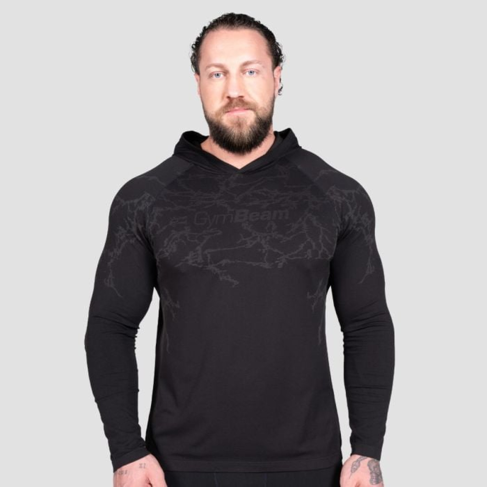 GymBeam Tričko s dlhým rukávom Static Black L · záber 1