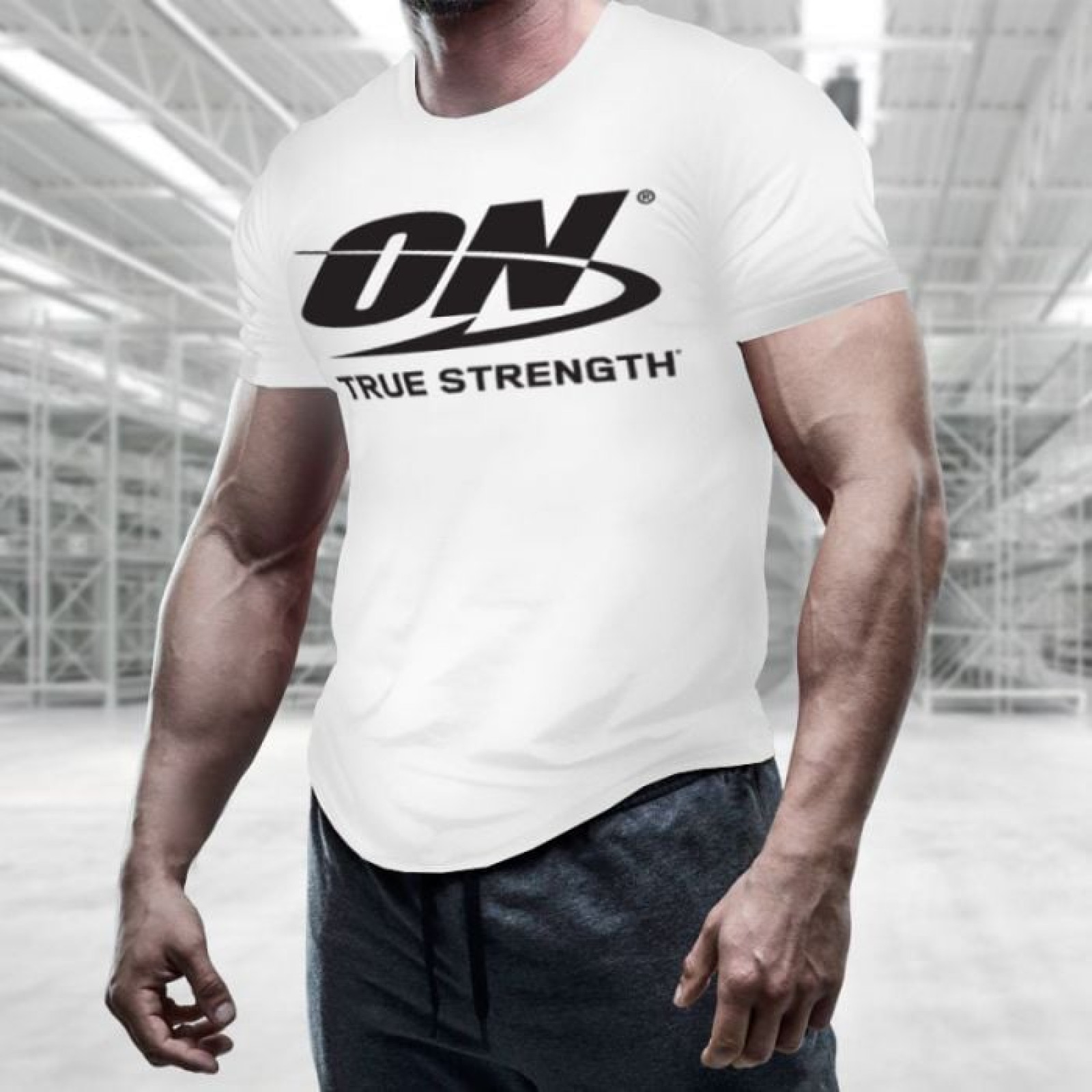 Optimum Nutrition Tričko True Strength White L · záber 1