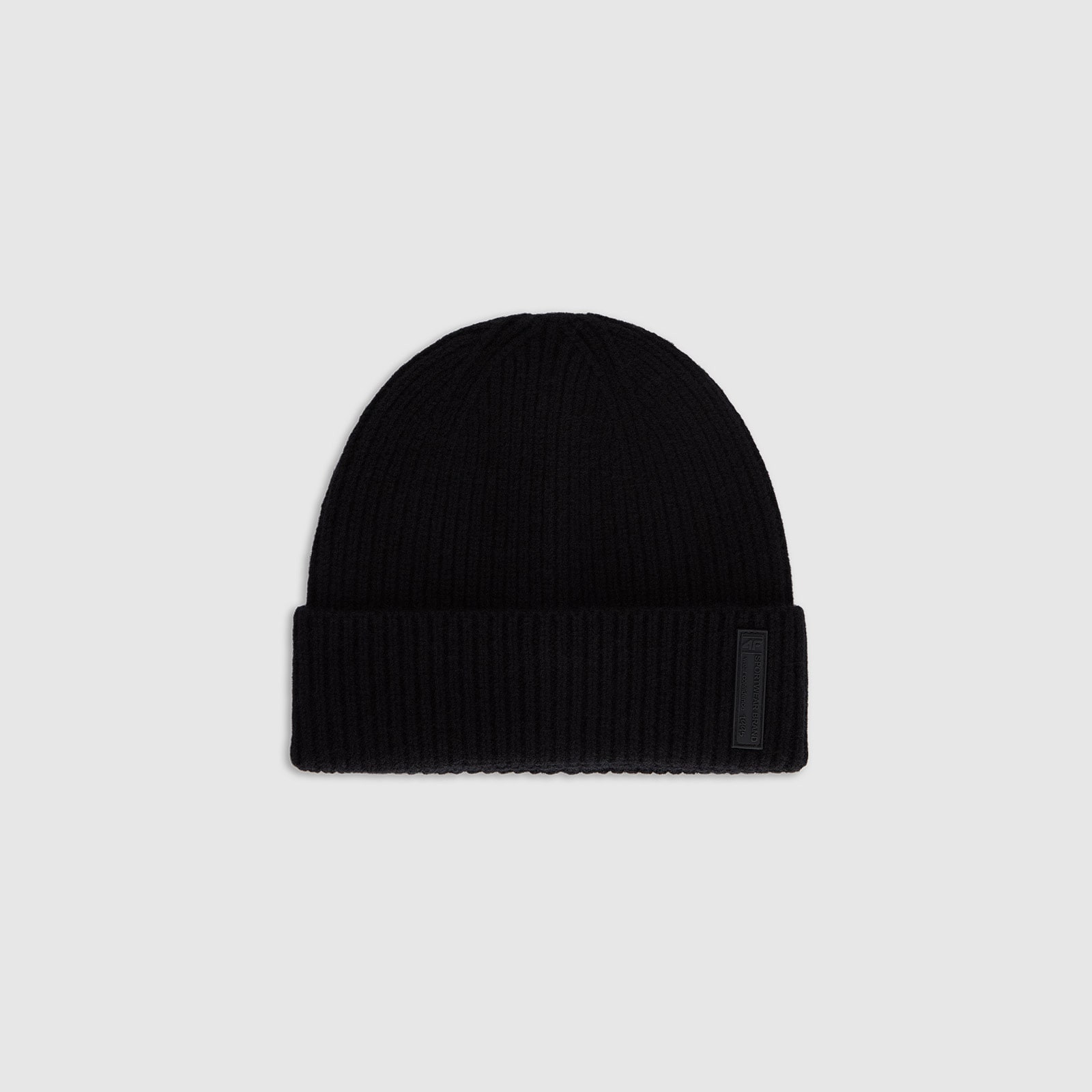 Vlnená čiapka beanie pánska - čierna · záber 1