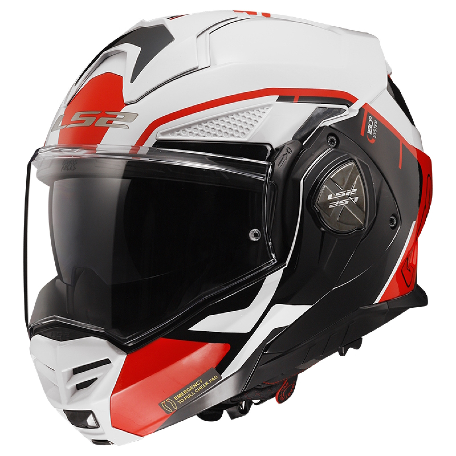 LS2 FF901 Advant X Metryk White Red 3XL (65-66) · záber 1