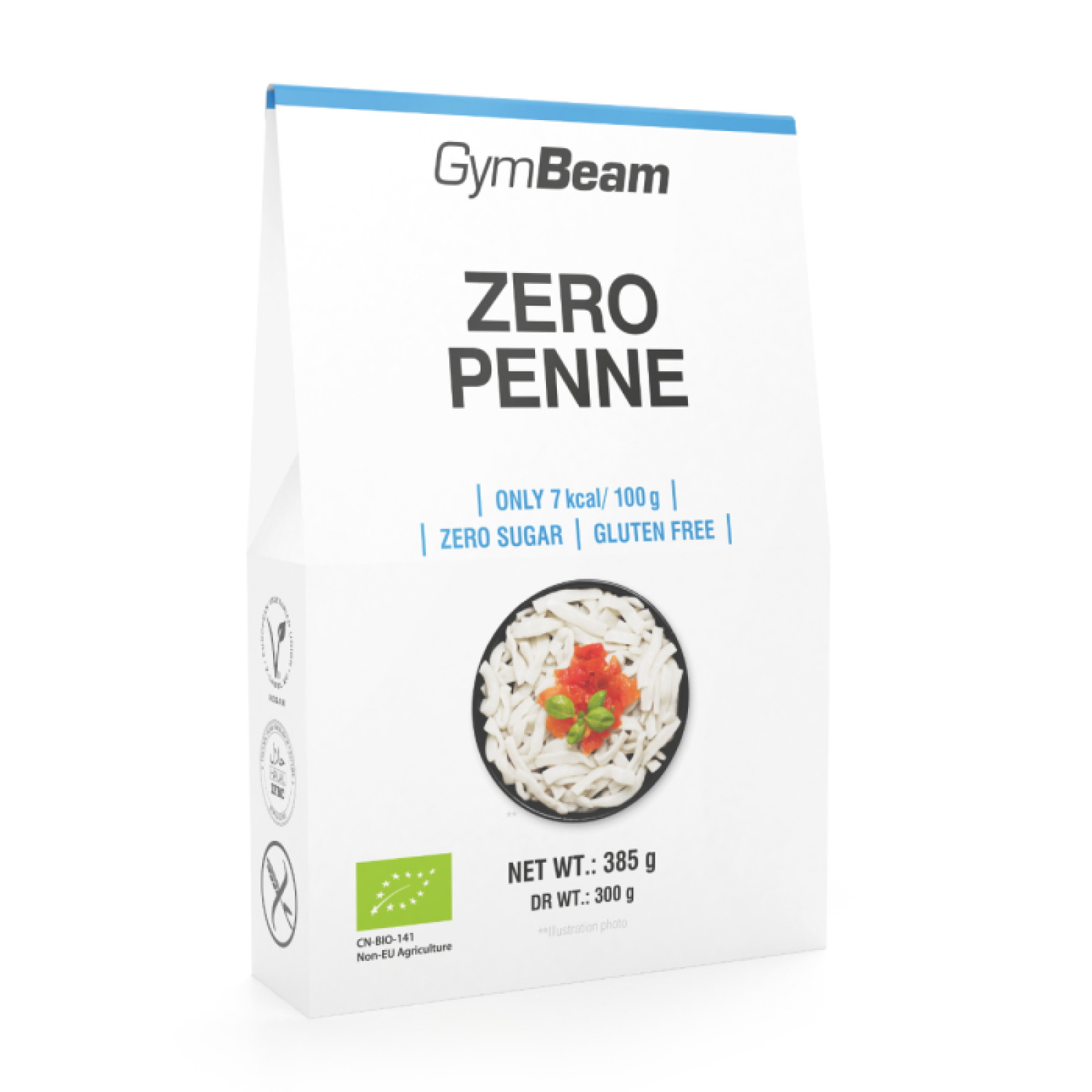 GymBeam BIO ZERO Penne - Hmotnosť: 0,385 kg | Balenie: 20 · záber 1