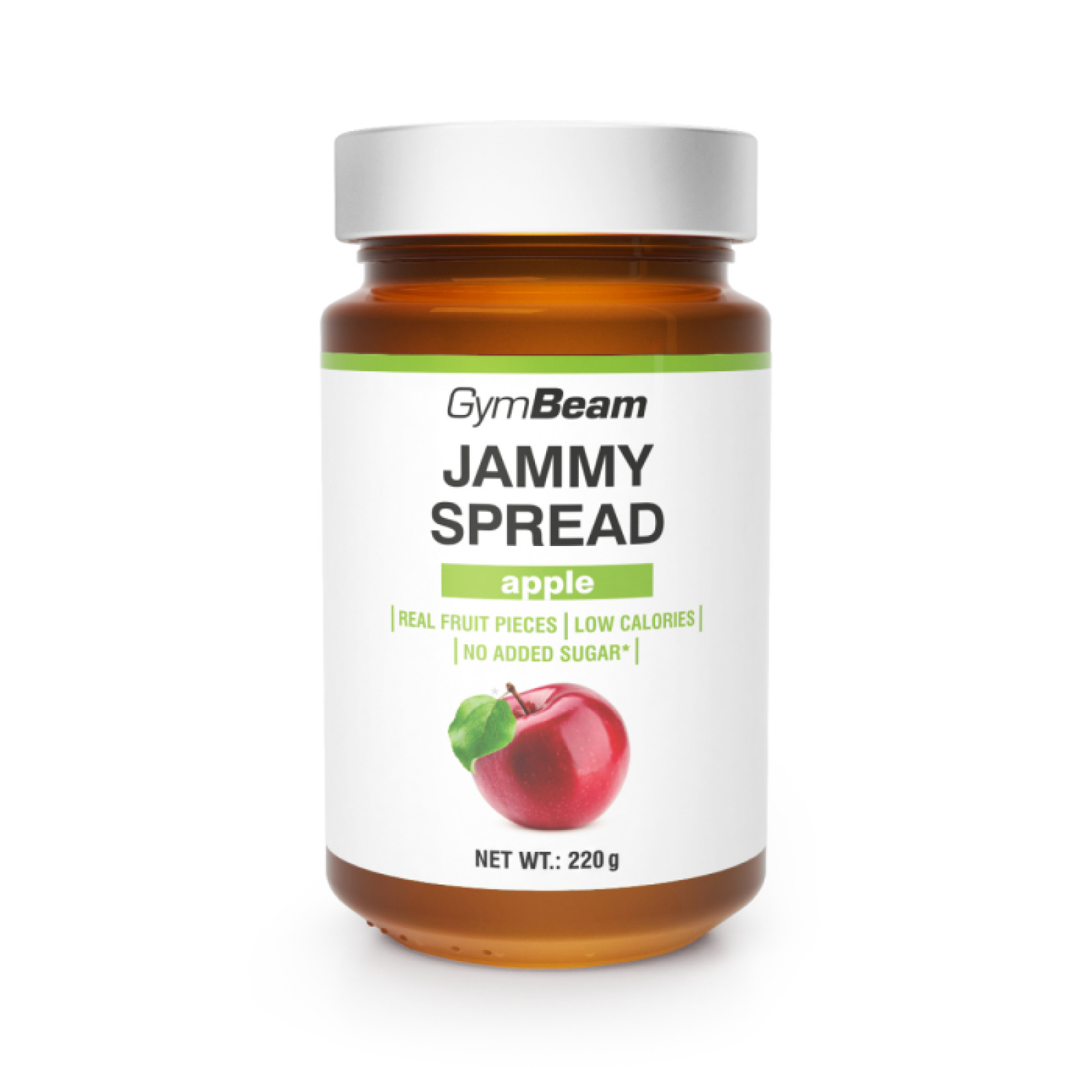 GymBeam Jammy Spread jablko - Príchuť: Jablko | Hmotnosť: 0,22 kg | Balenie: 6 · záber 1