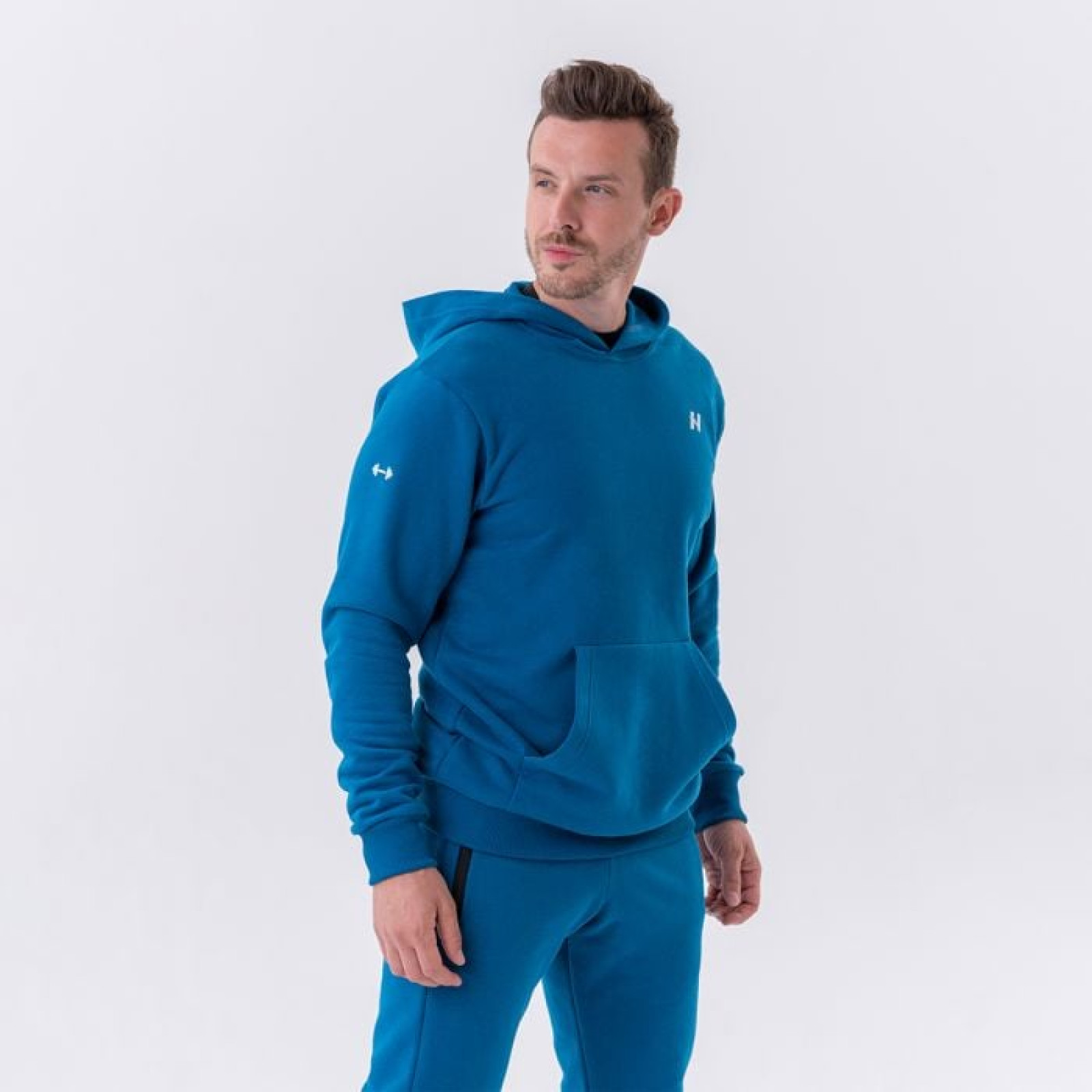 NEBBIA Pánska mikina Pouch Pocket Blue XXLXXL · záber 1
