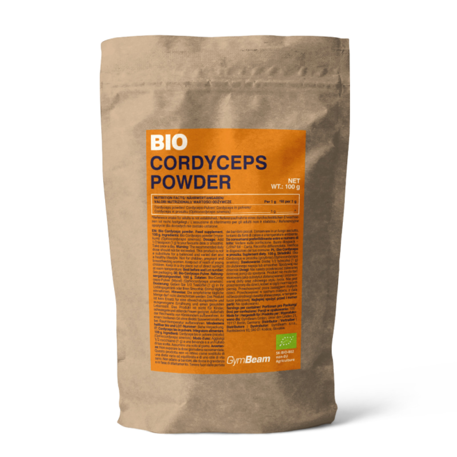 GymBeam BIO Cordyceps prášok · záber 1