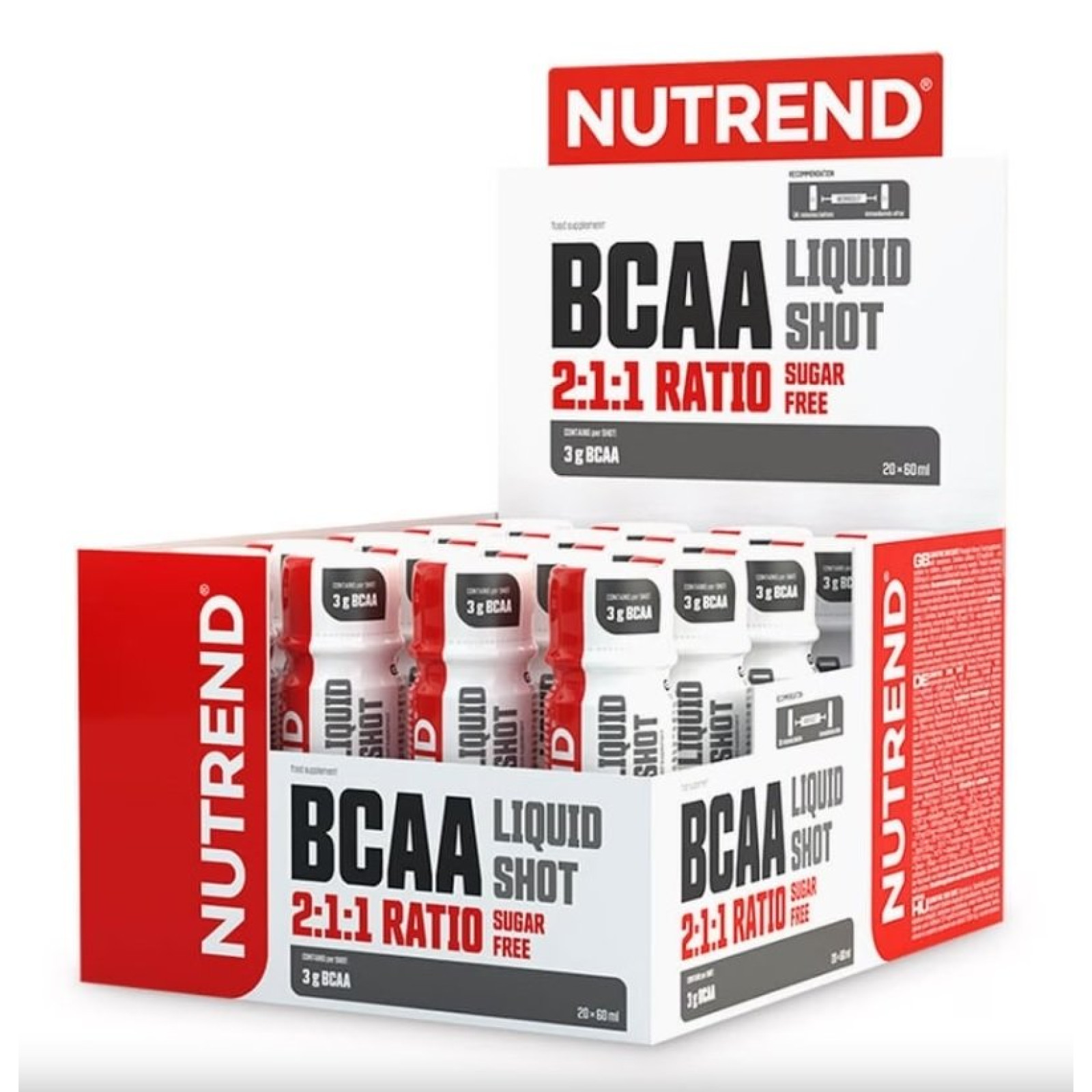 BCAA Liquid Shot - Nutrend 20 x 60 ml. · záber 1