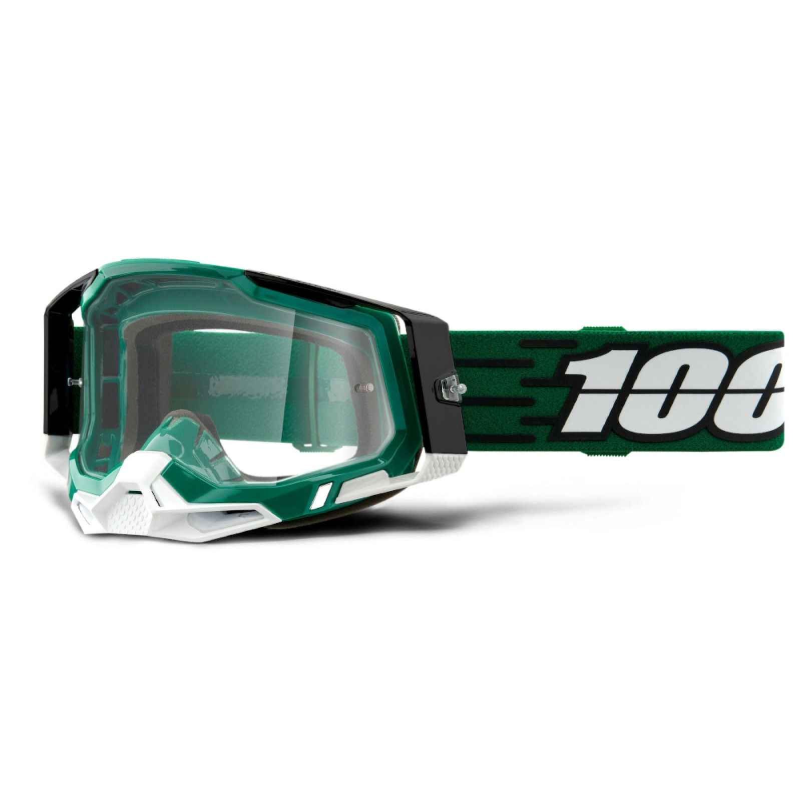 100% Racecraft 2 Milori, číre plexi · záber 1
