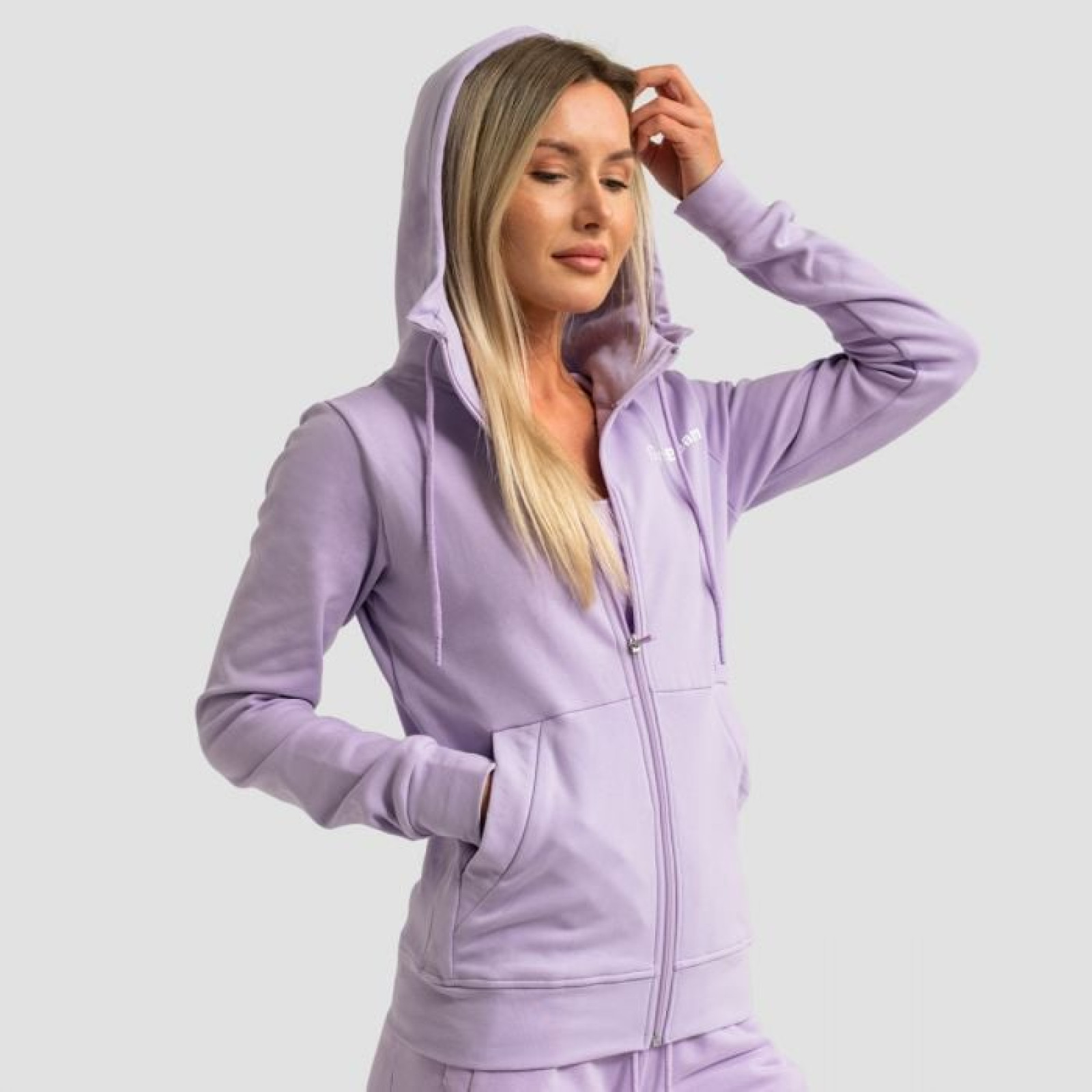 GymBeam Dámska mikina so zipsom Limitless Lavender MM · záber 1