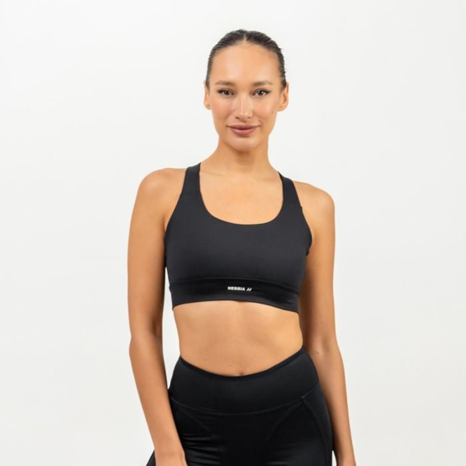 NEBBIA Športová podprsenka Racer Back Black XSXS · záber 1