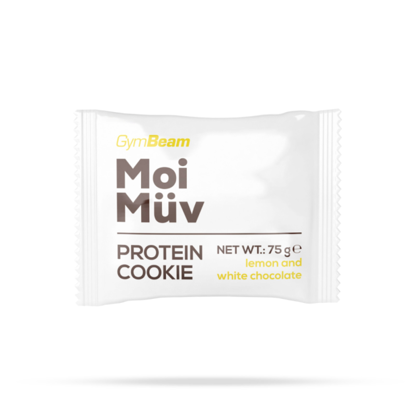 GymBeam MoiMüv Protein Cookie citrón a biela čokoláda - Príchuť: Citrón a biela čokoláda | Hmotnosť: 0,075 kg | Balenie: 12 · záber 1