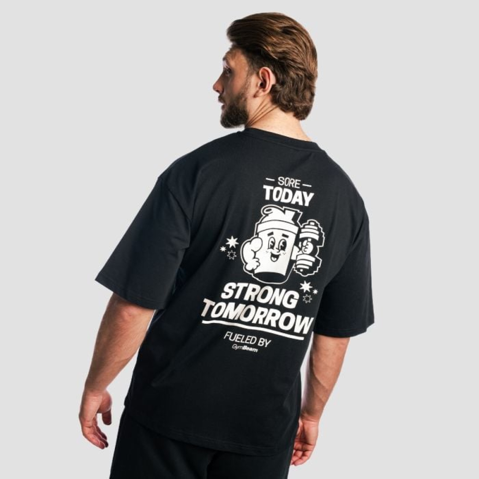 GymBeam Tričko Boxy Shaker Black XL · záber 1