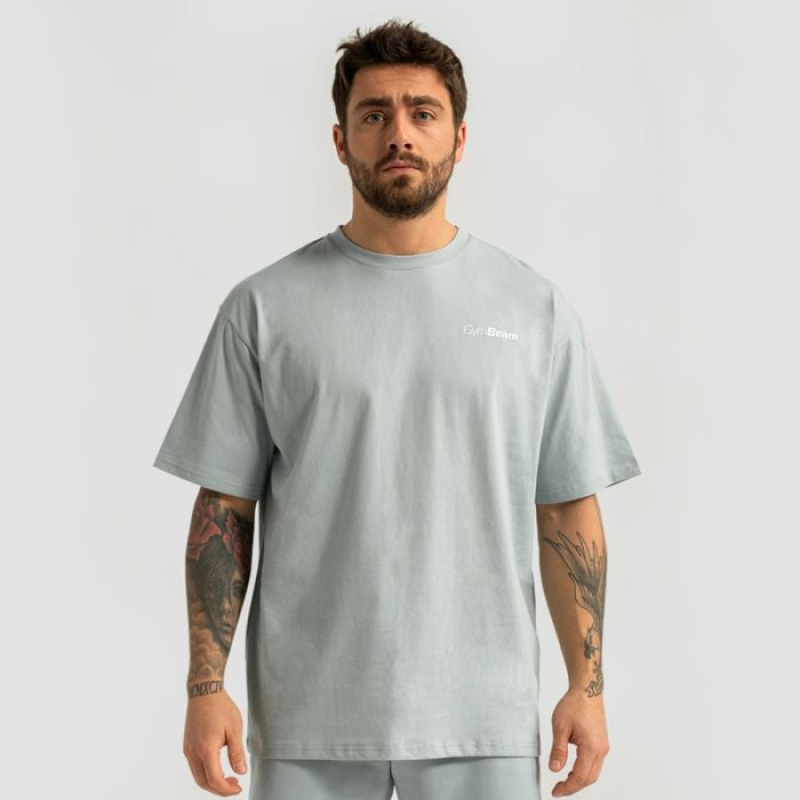 GymBeam Tričko Oversized Limitless Eucalypt LL · záber 1