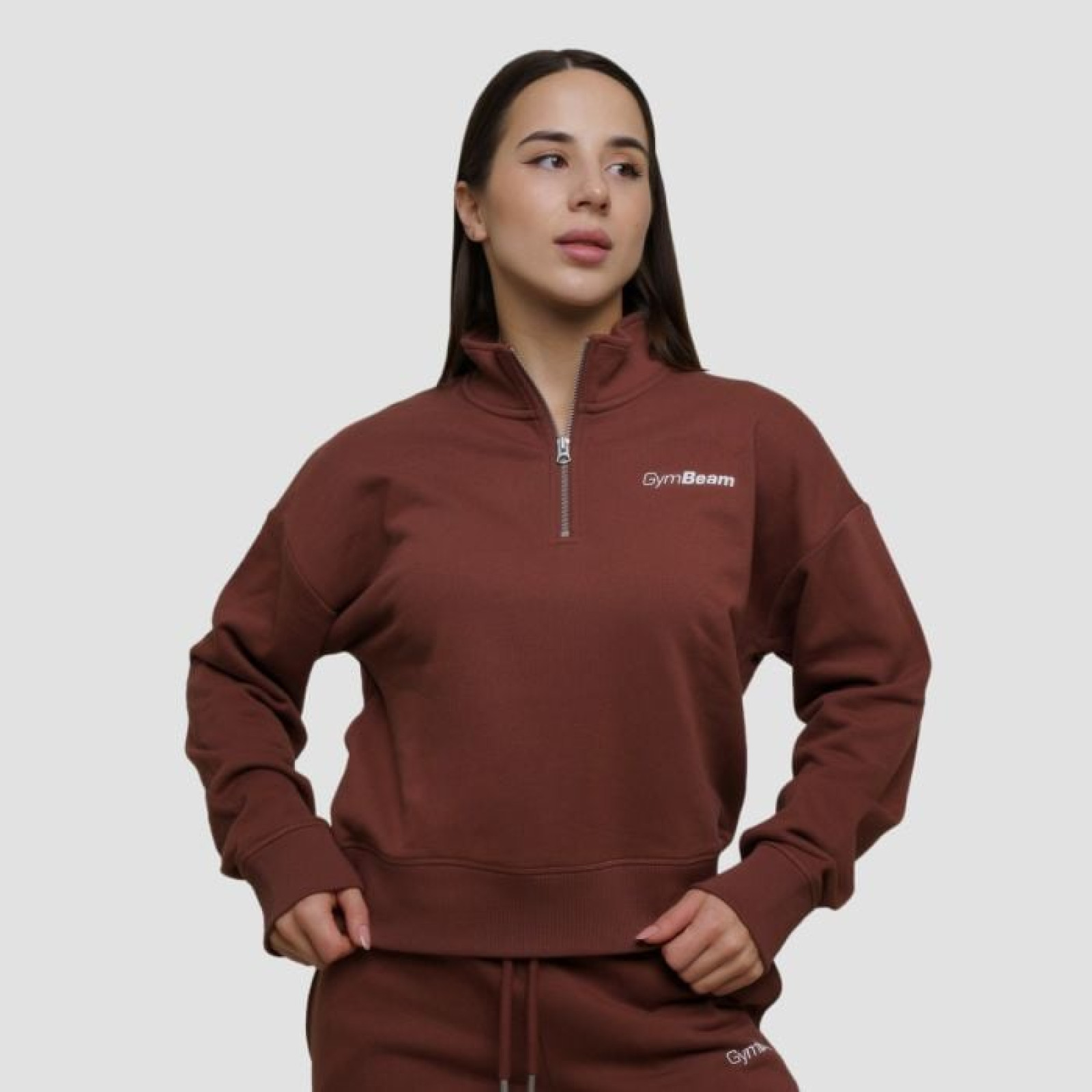 GymBeam Dámska mikina 1/2 Zip Agile Root XSXS · záber 1