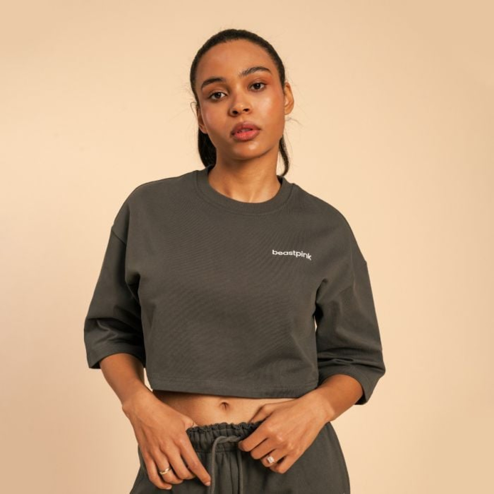BeastPink Dámske tričko Cropped Serenity Shadow XSXS · záber 1