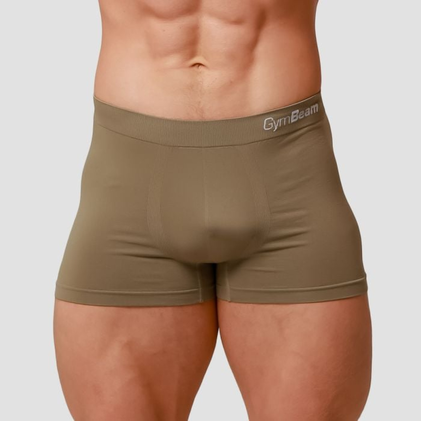 GymBeam Pánske boxerky Seamless 2Pack Army SS · záber 1