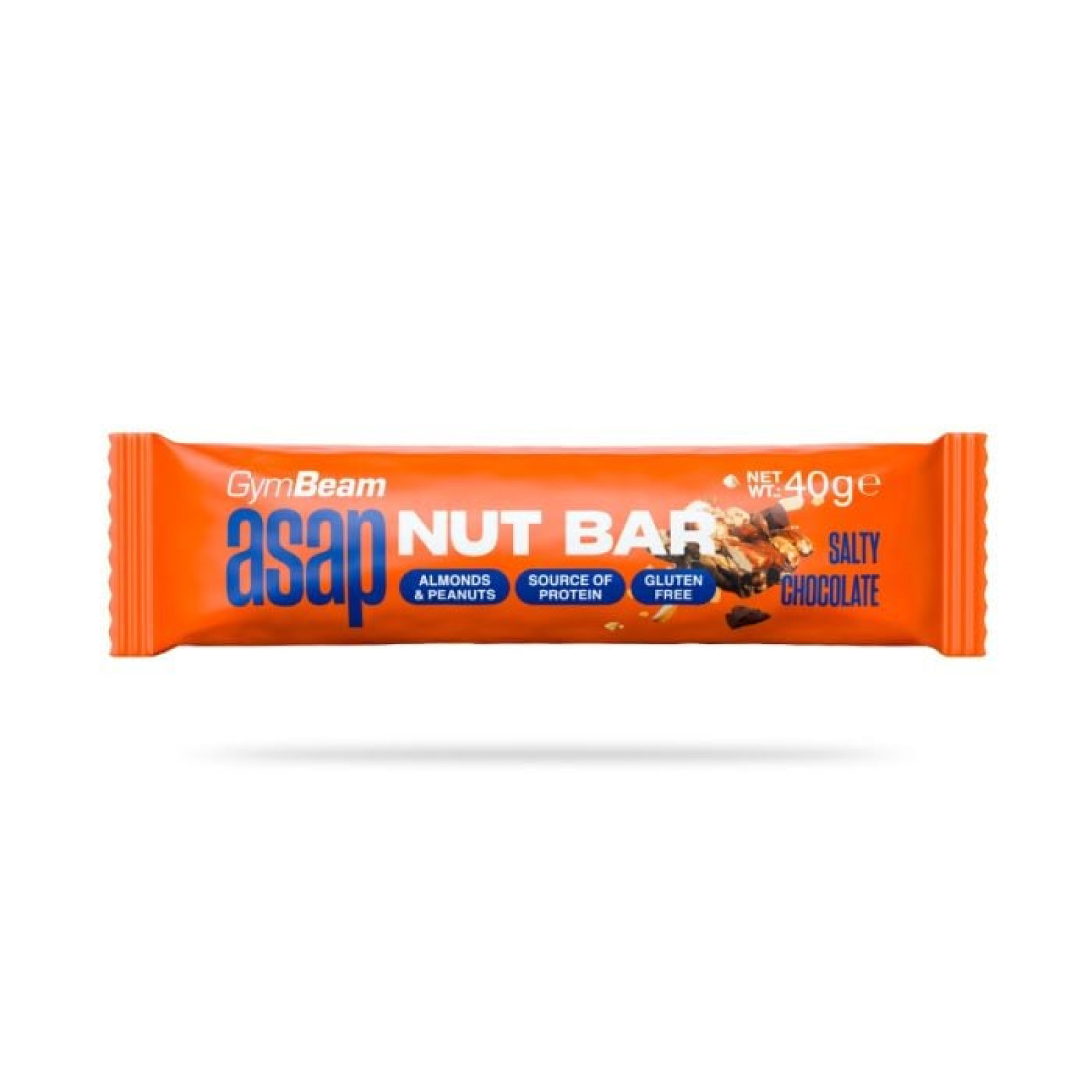 GymBeam ASAP Nut Bar slaná čokoláda - Príchuť: Slaná čokoláda | Hmotnosť: 0,04 kg | Balenie: 24 · záber 1