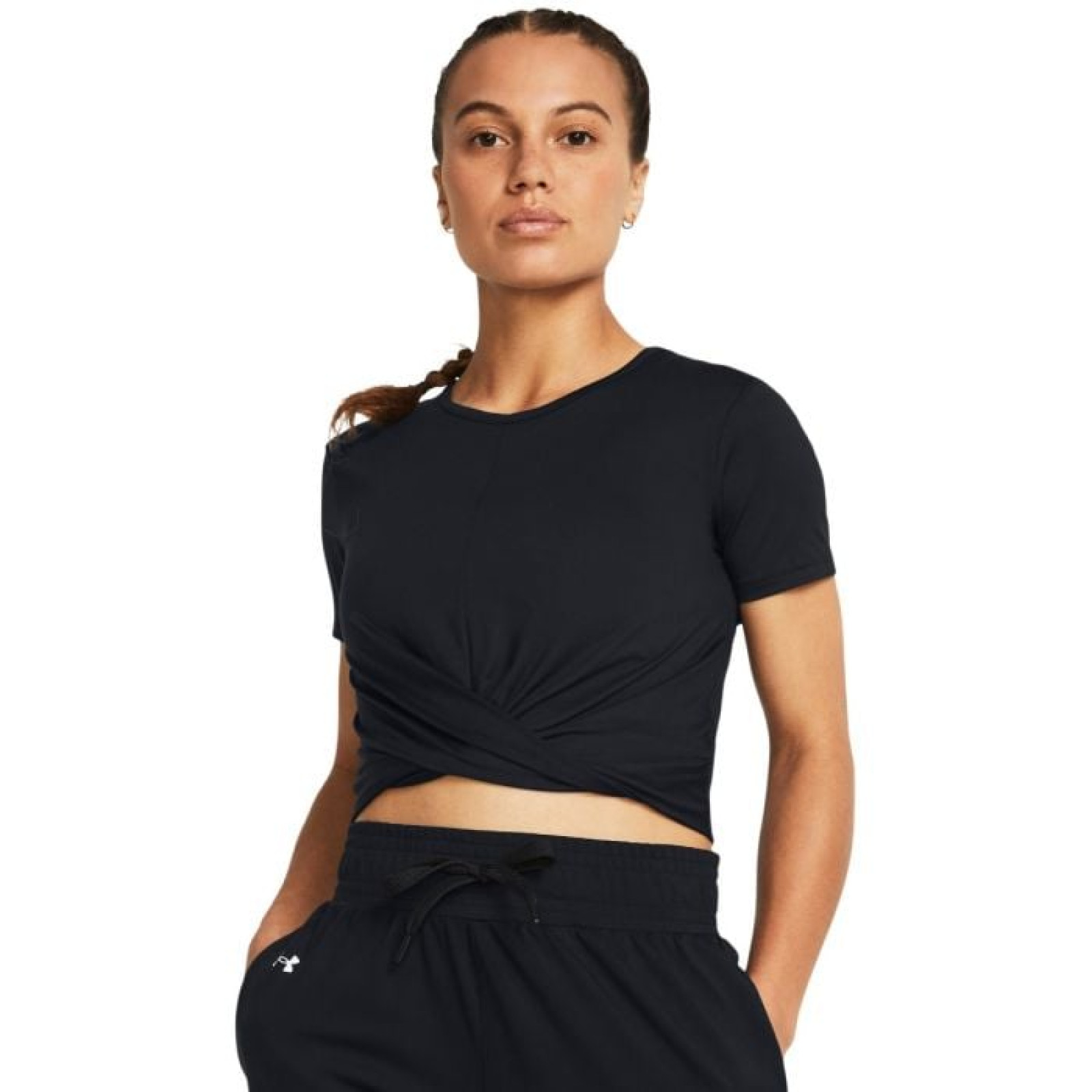 Under Armour Dámske tričko Motion Crossover Crop SS Black LL · záber 1