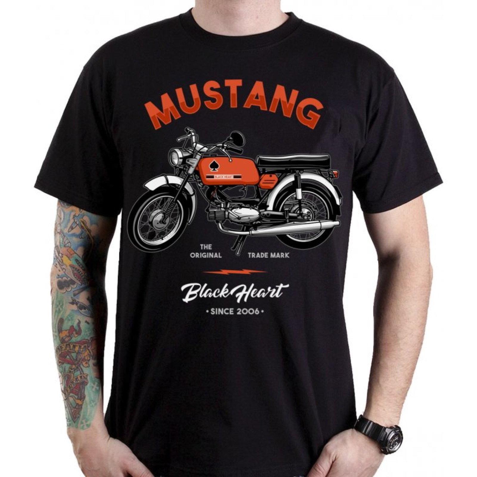 BLACK HEART Mustang čierna - M · záber 1