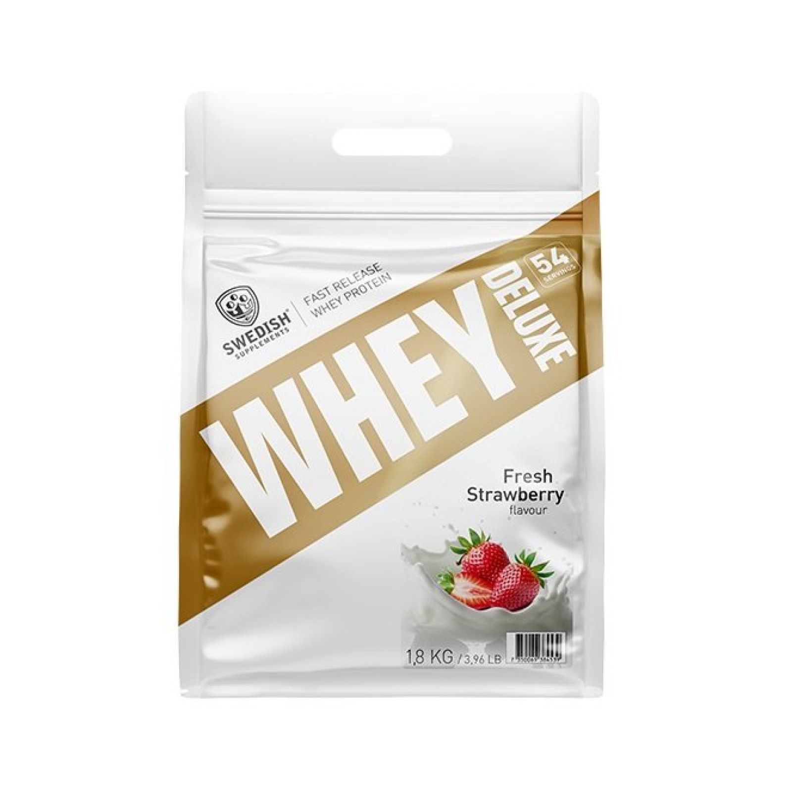 Whey Protein Deluxe - Swedish Supplements 1800 g Fresh Strawberry · záber 1