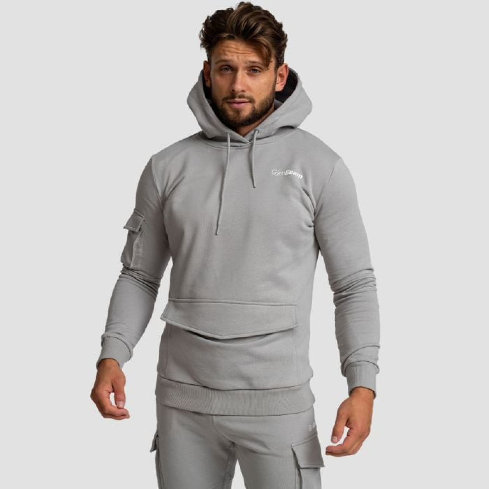 GymBeam Mikina TRN Hoodie Grey MM · záber 1