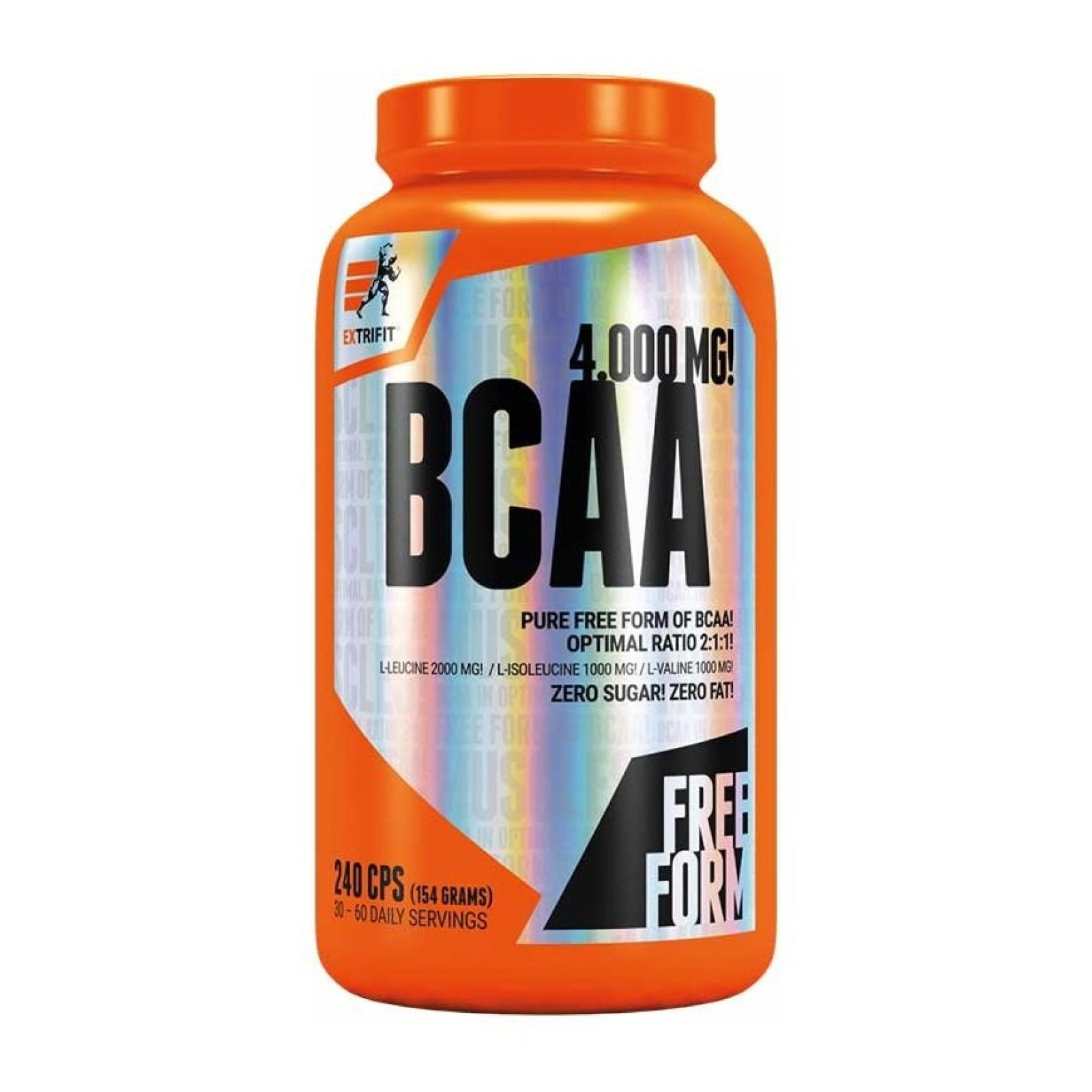 BCAA 4000 mg Optimal Ratio 2:1:1 - Extrifit 240 kaps. · záber 1