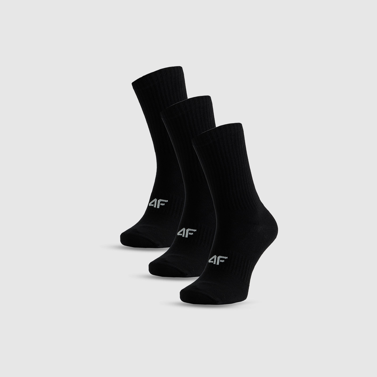 Dlhé ponožky (3-pack) pánske - čierne · záber 2