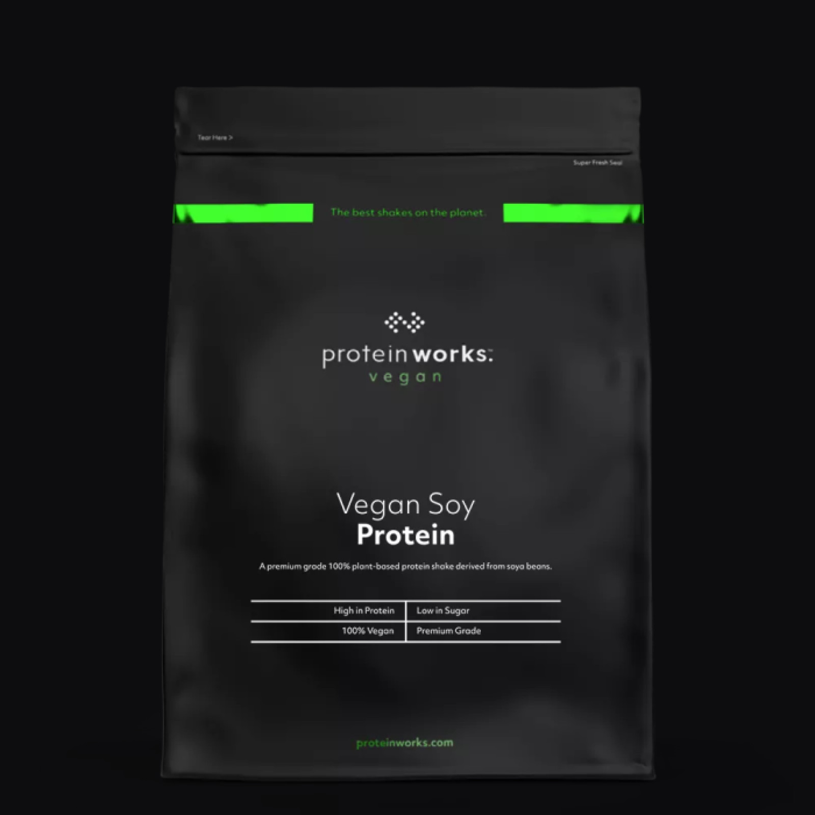 The Protein Works Vegan Soy Protein chocolate silk · záber 1