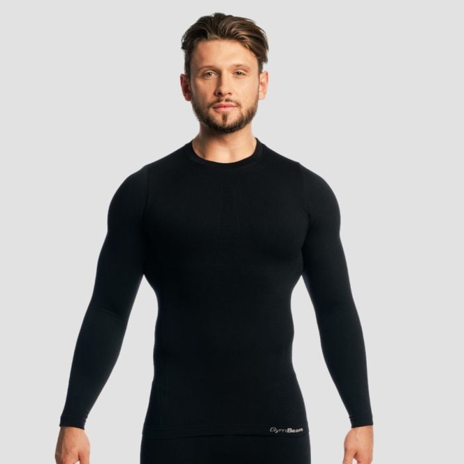 GymBeam Tričko s dlhým rukávom Fuse Black XXL · záber 1