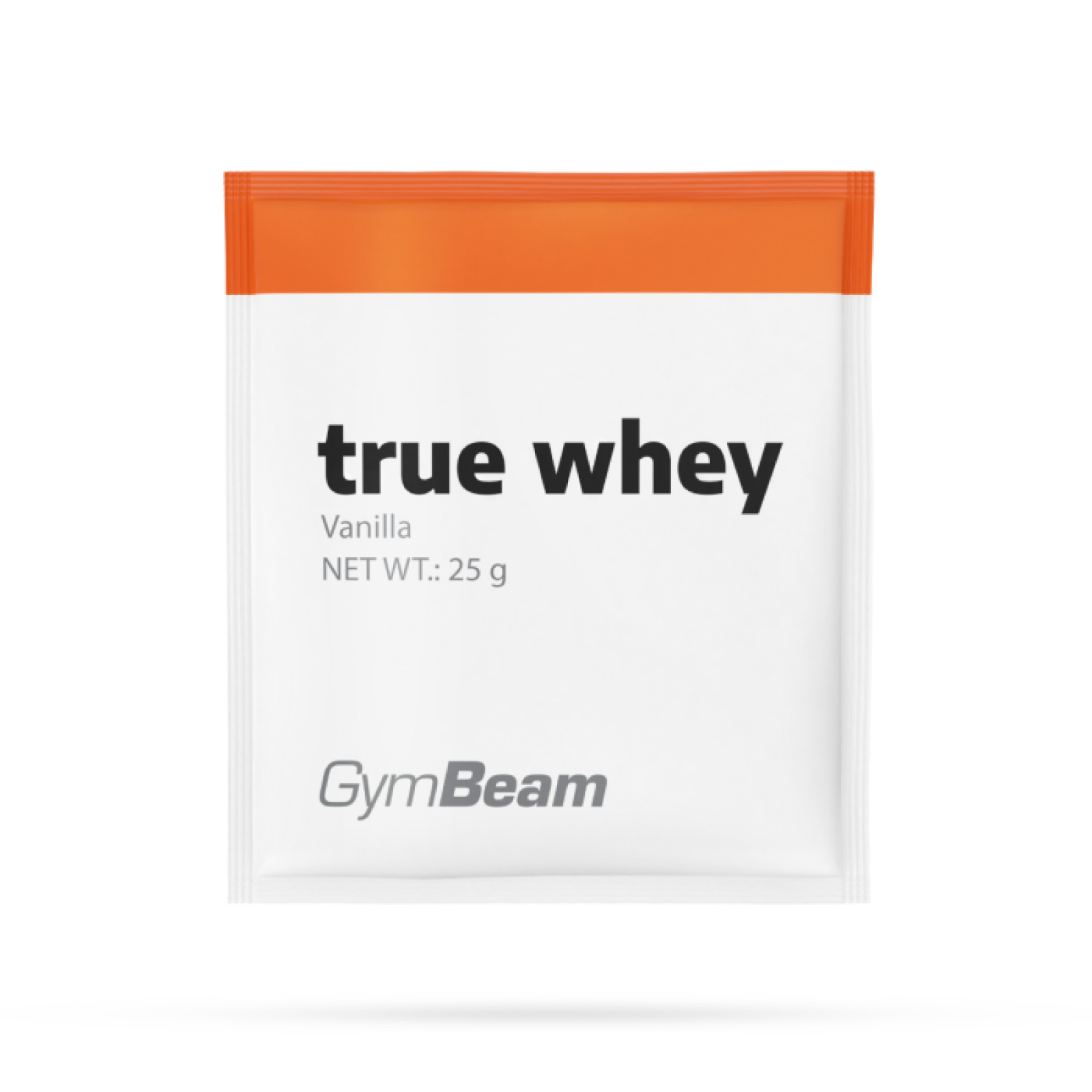 GymBeam Vzorka True Whey vanilka · záber 1