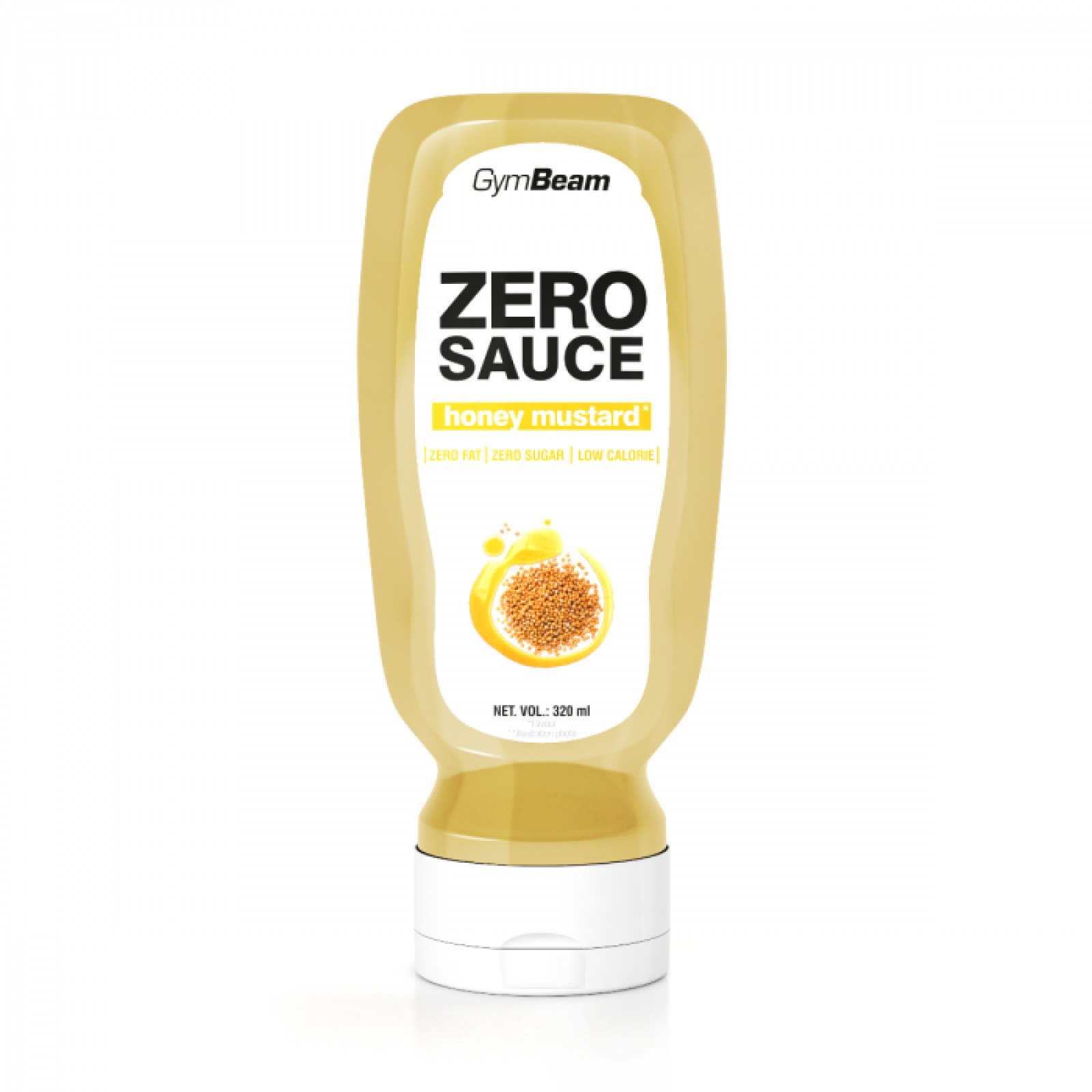 GymBeam ZERO OMÁČKA Medovo-horčicová - GymBeam - Hmotnosť: 0,32 kg | Objem: 320 ml | Balenie: 6 · záber 1