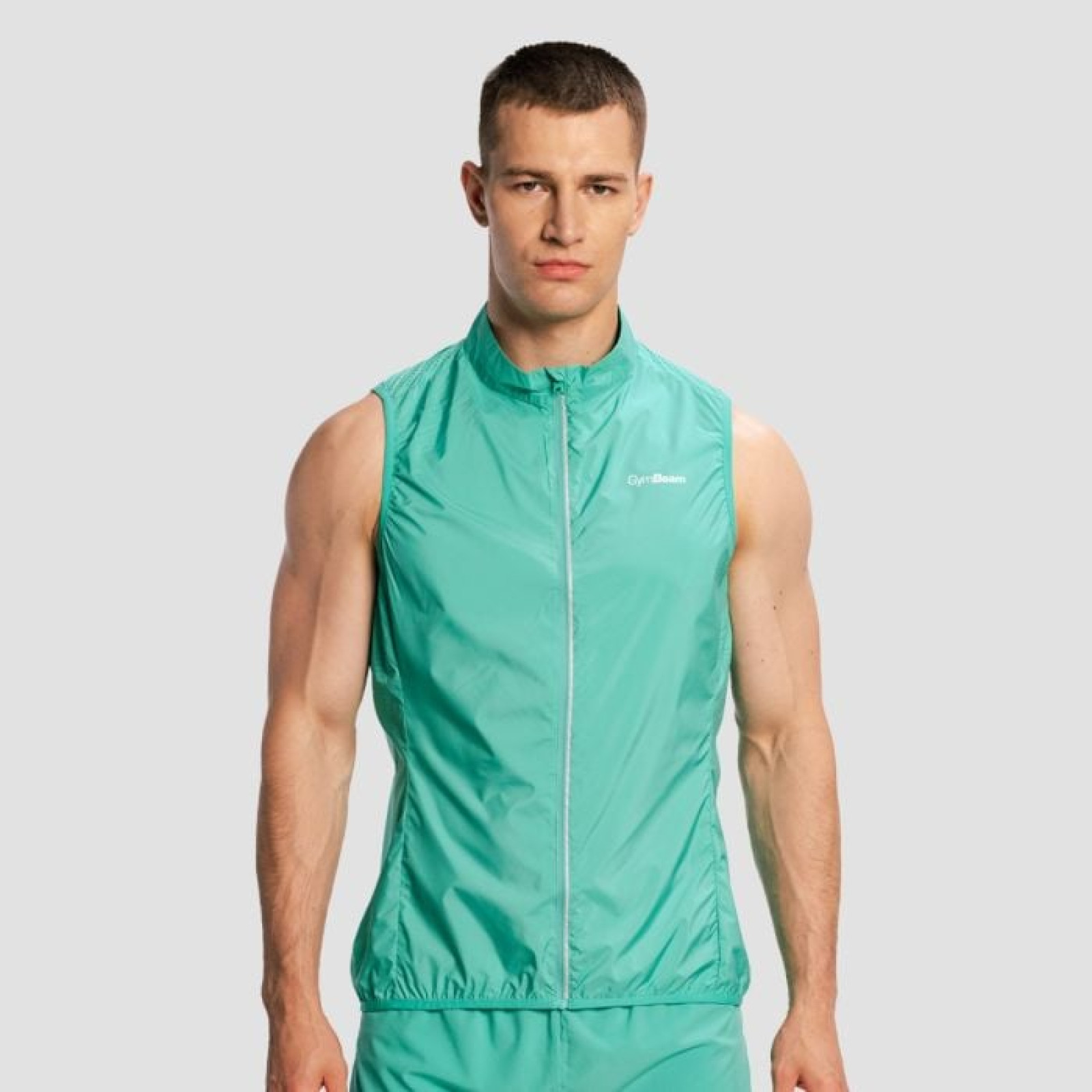 GymBeam Pánska bežecká vesta Pulse X Green L · záber 1