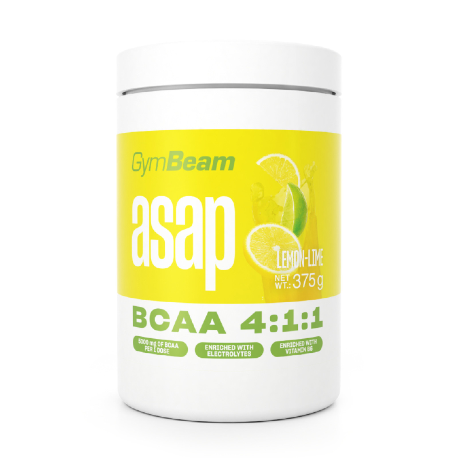GymBeam ASAP BCAA citrón limetka · záber 1