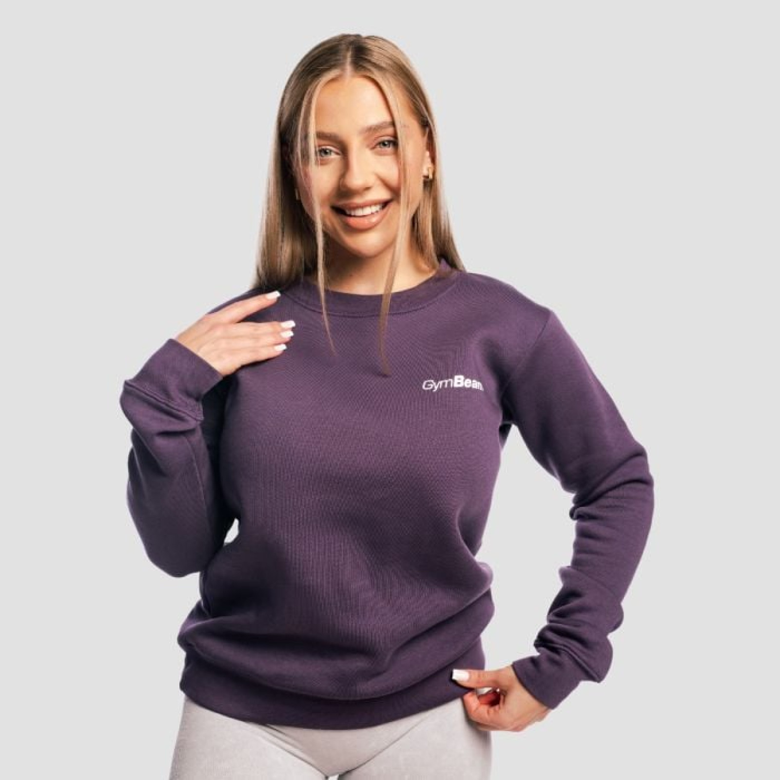GymBeam Dámska Mikina Basic Jumper Obsidian M · záber 1