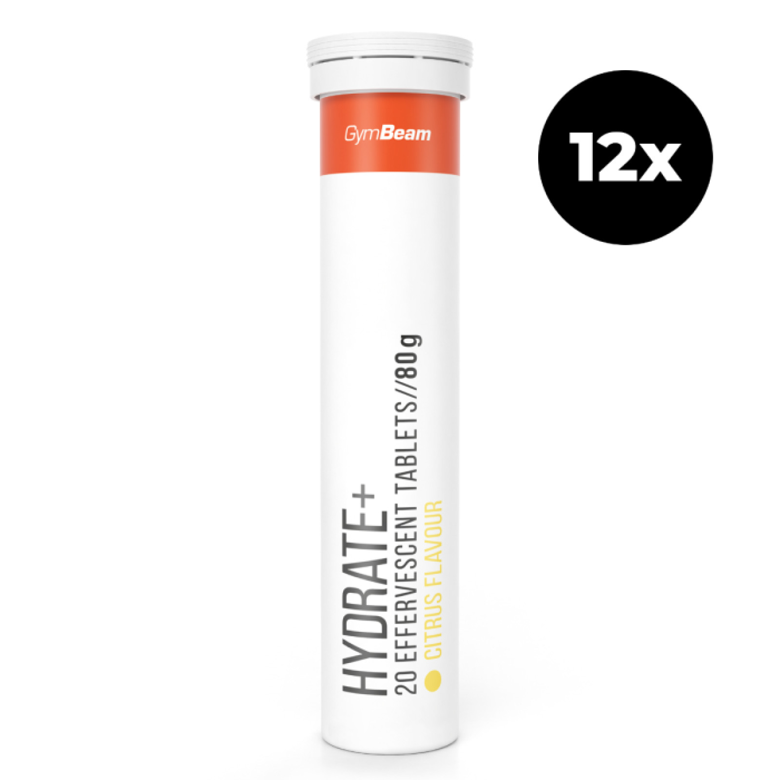 Gymbeam Hydrate+ šumivý 12 x 20 tab citrusové ovocie · záber 1