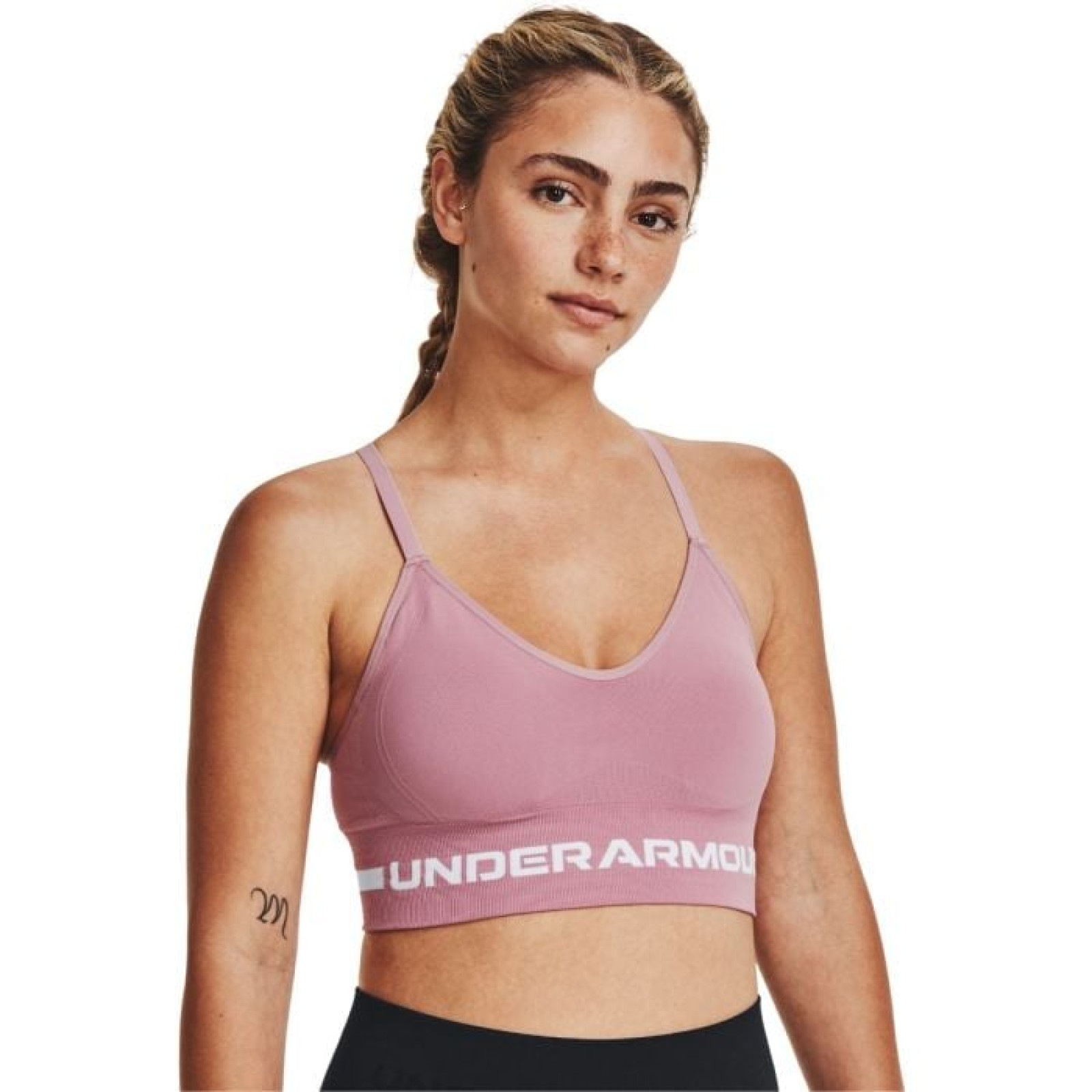 Under Armour Športová podprsenka Seamless Low Long Pink XSXS · záber 1