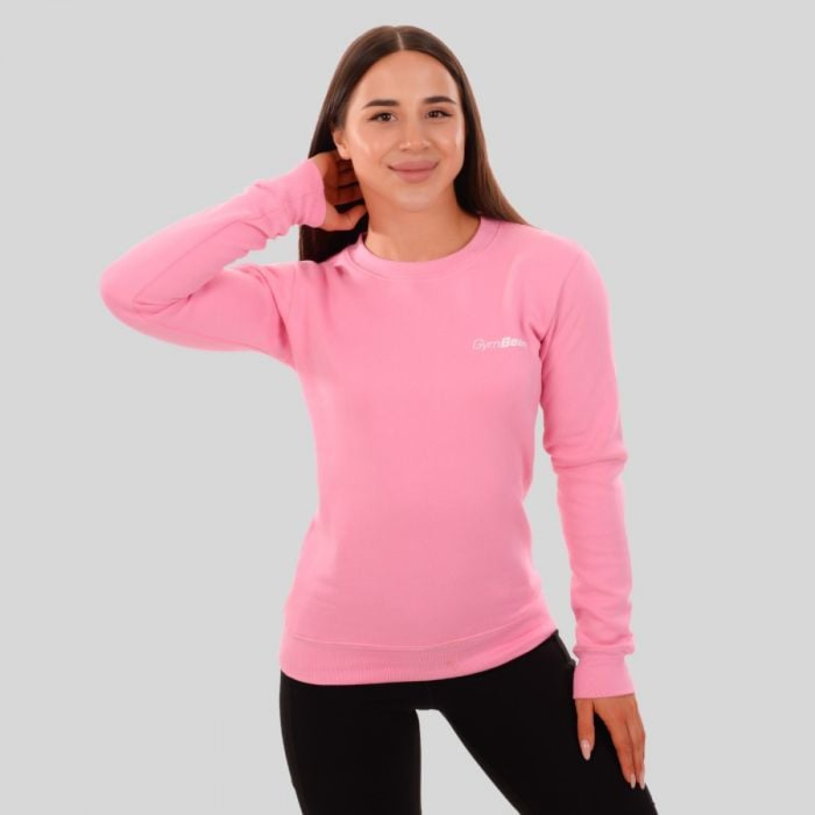 GymBeam Dámska mikina Basic Jumper Baby Pink SS · záber 1