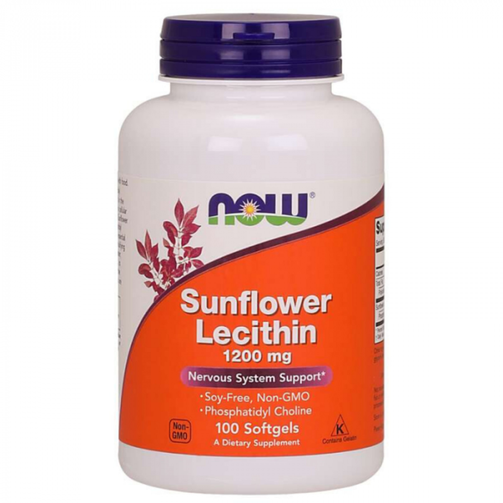 NOW foods Sunflower Lecithin 1200mg · záber 1