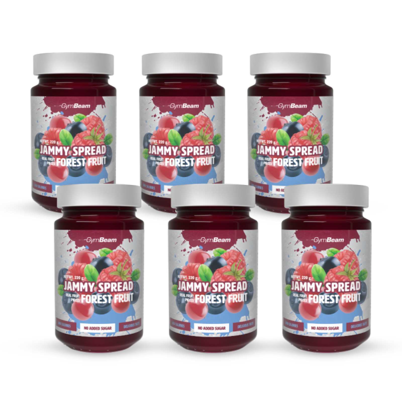 GymBeam Jammy Spread lesné ovocie - Príchuť: Lesné ovocie | Hmotnosť: 1,32 kg · záber 1