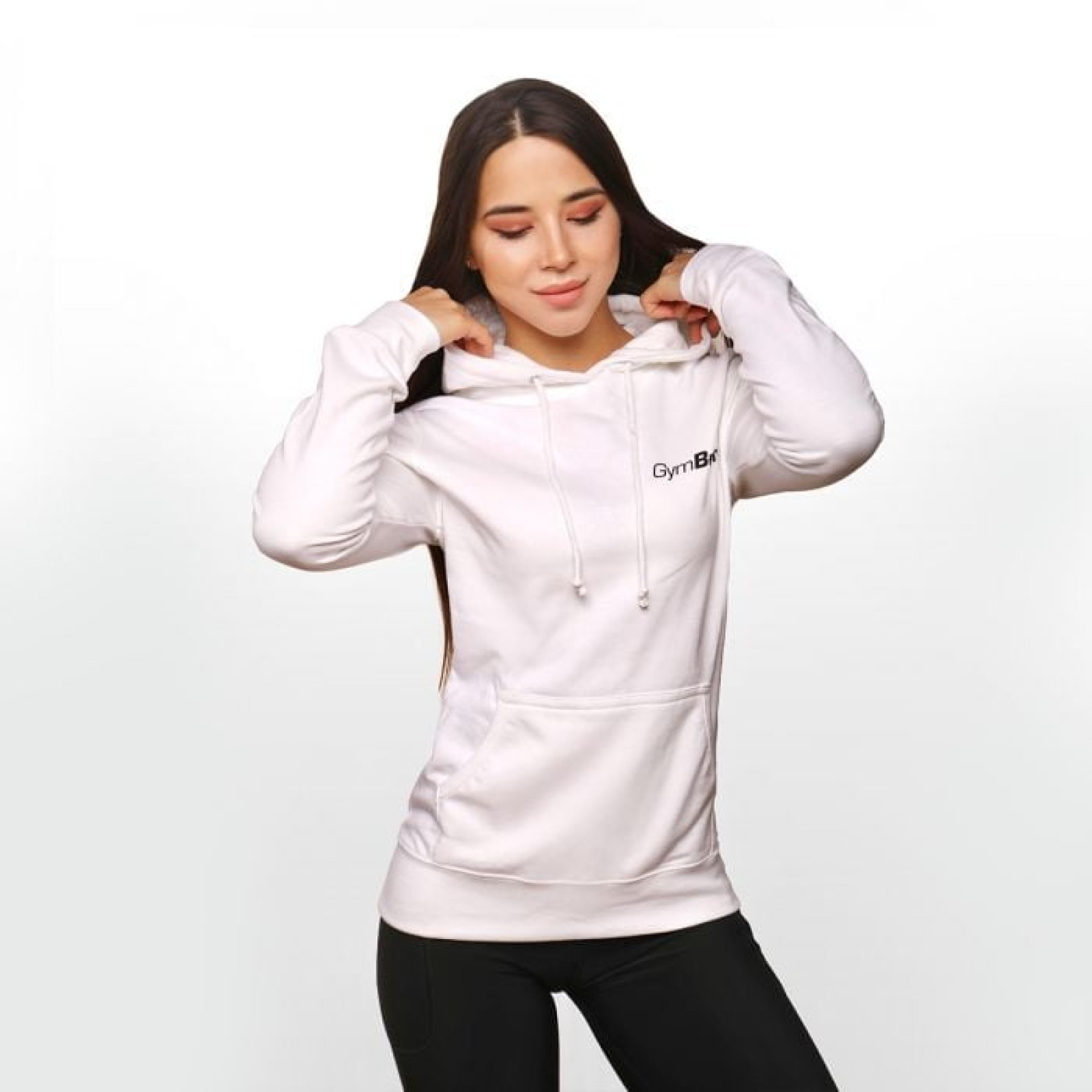 GymBeam Dámska mikina PRO Hoodie White XL · záber 1