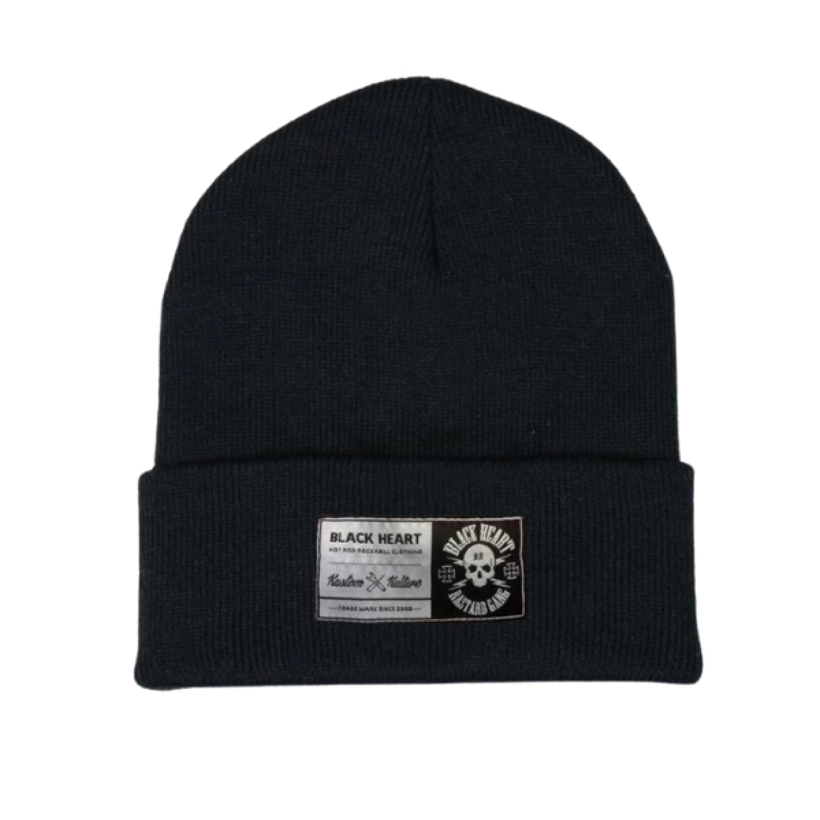 BLACK HEART Logo Skull čierna · záber 1
