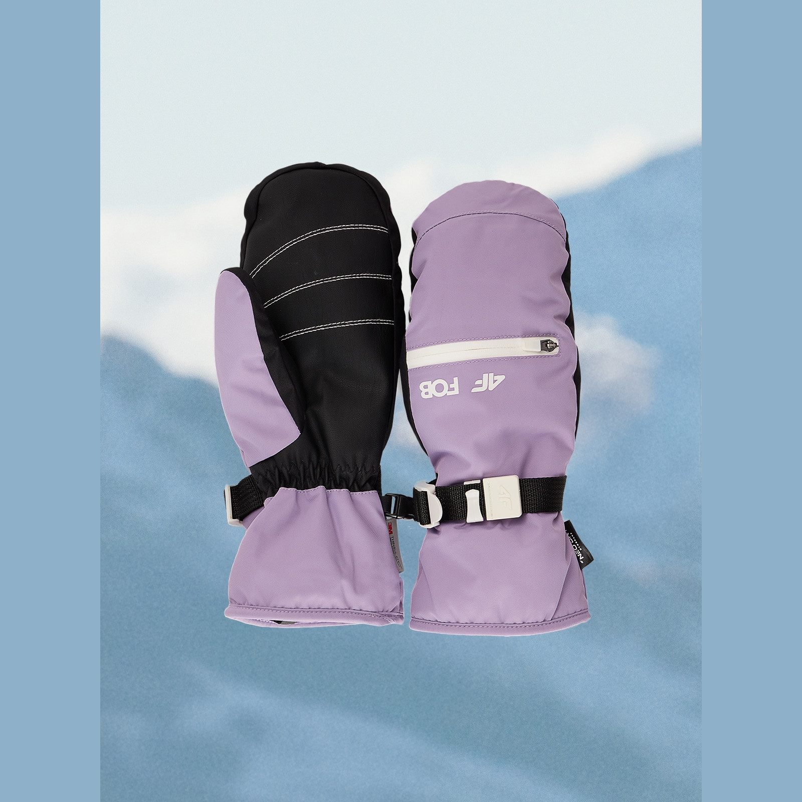 Snowboardové rukavice Thinsulate membrána 10000 dámske - fialové · záber 1