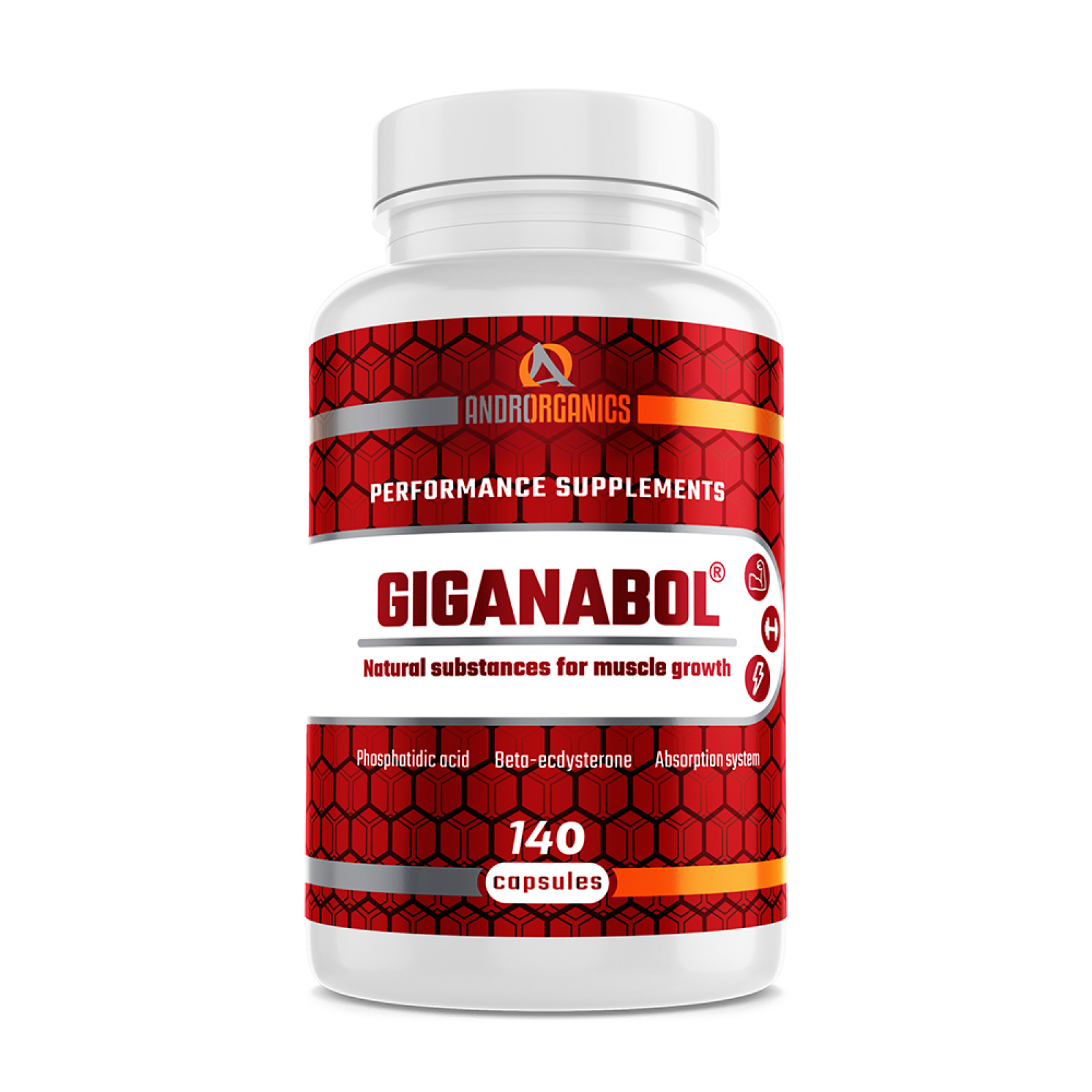 Androrganics Giganabol 140 caps · záber 1