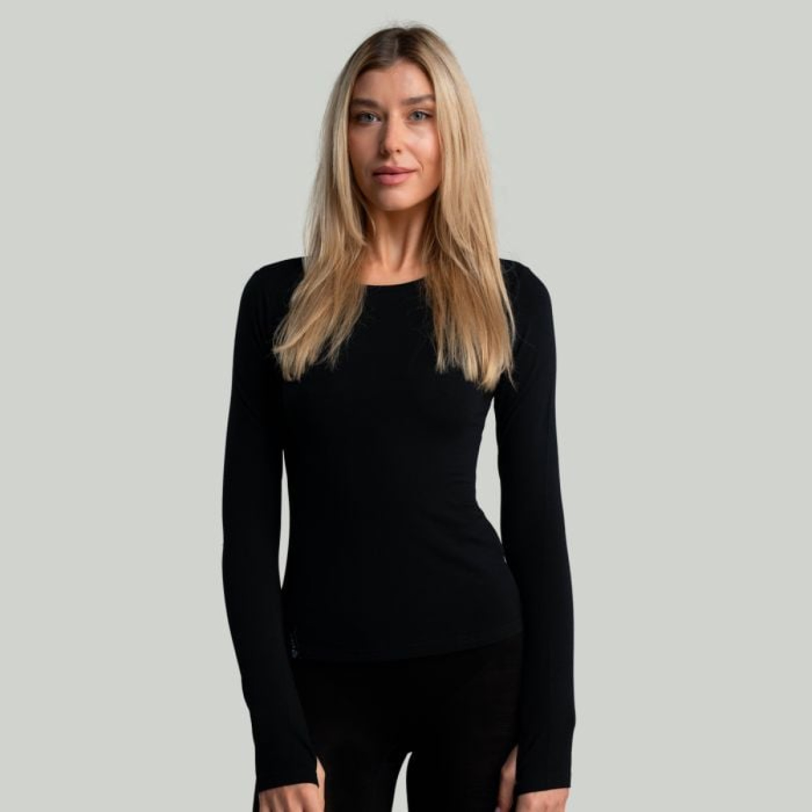 STRIX Dámske tričko s dlhým rukávom MERINO I Black XSXS · záber 1