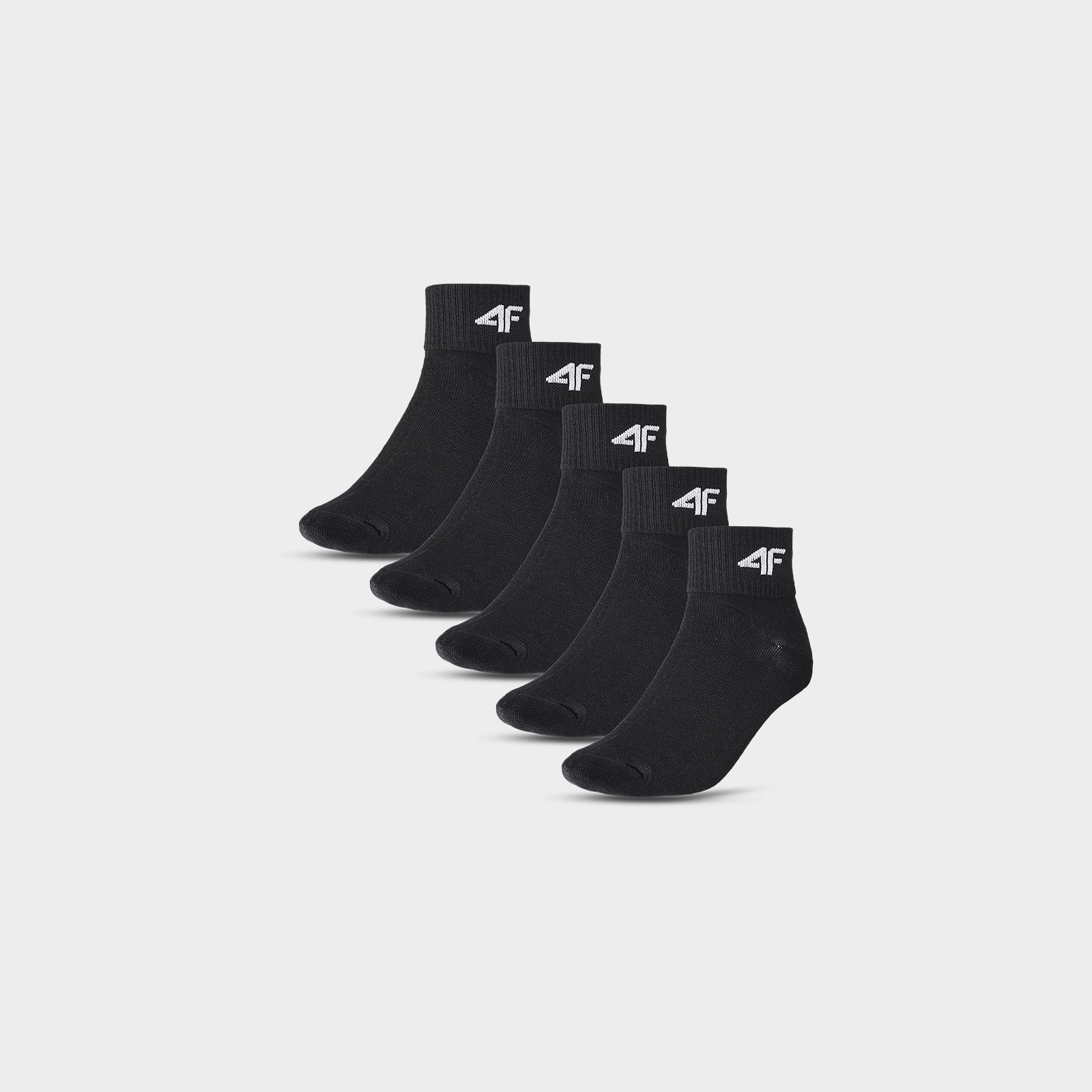 Krátke ponožky (5-pack) chlapčenské - čierne · záber 1