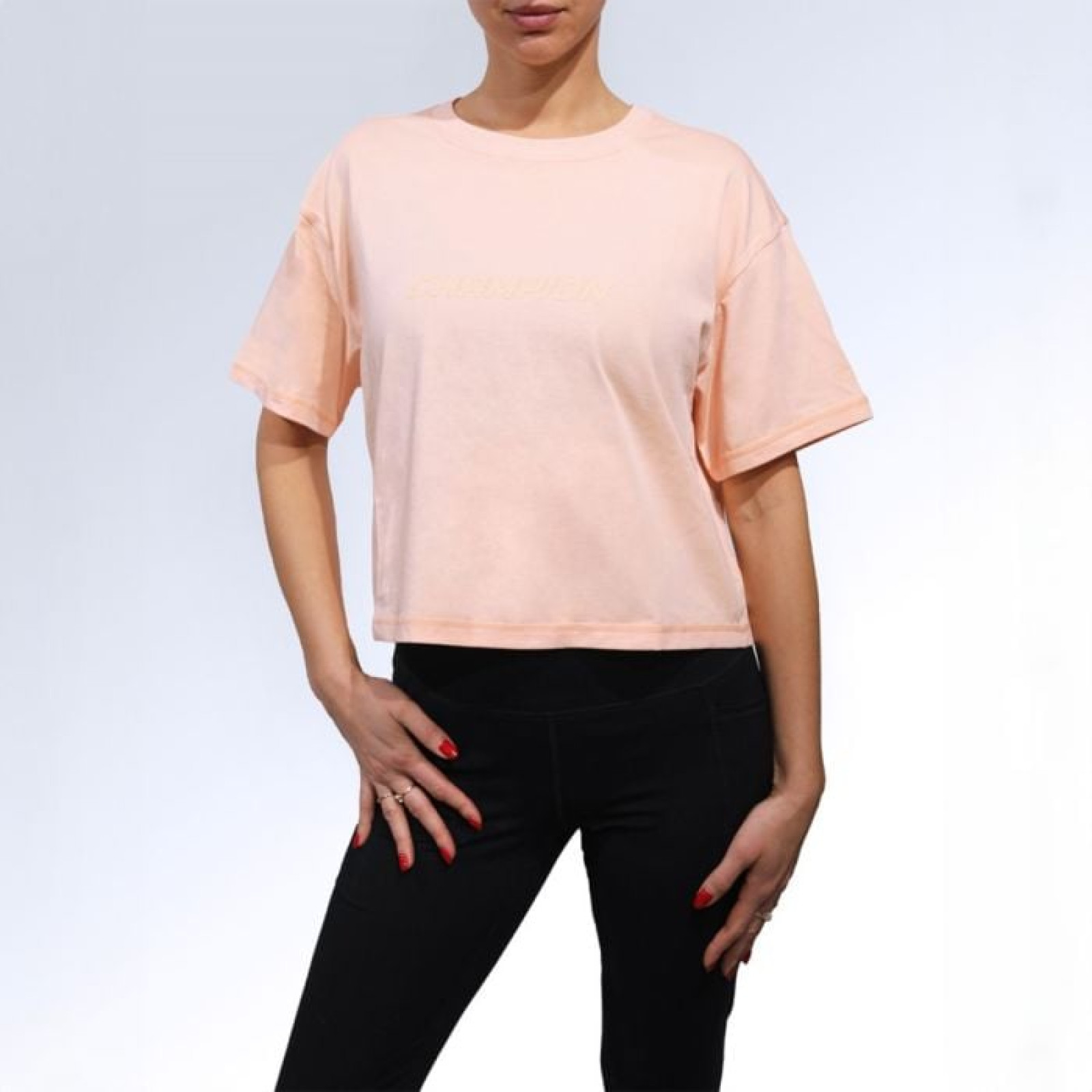 Champion Dámske tričko Cropped Peach XSXS · záber 1