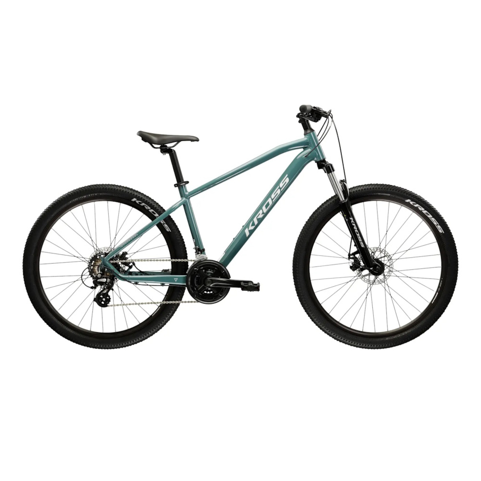 Kross Hexagon 2.0 29" - model 2025 zelená / strieborná / lesk - XXL (21", 185-194 cm) · záber 1