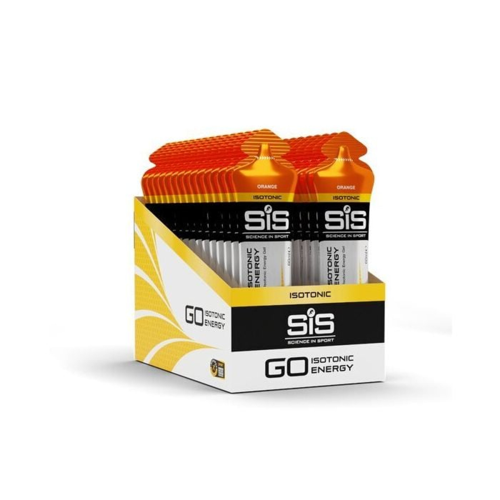 Science in Sport GO Izotonický Energetický Gél pomaranč - Príchuť: Pomaranč | Hmotnosť: 1,8 kg | Objem: 30 x 60 ml · záber 1