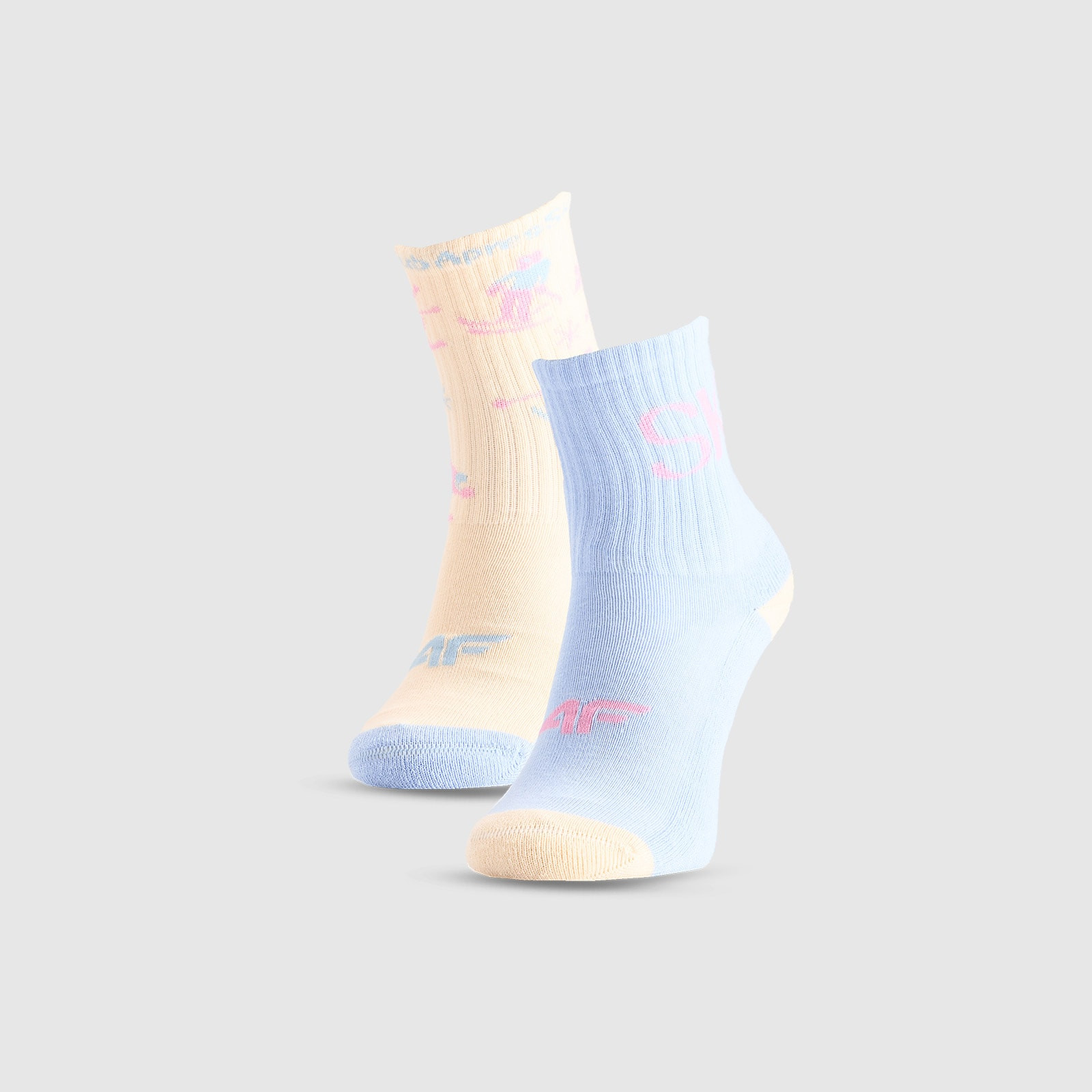 Casual ponožky nad členok (2-pack) dievčenské - multicolor · záber 1