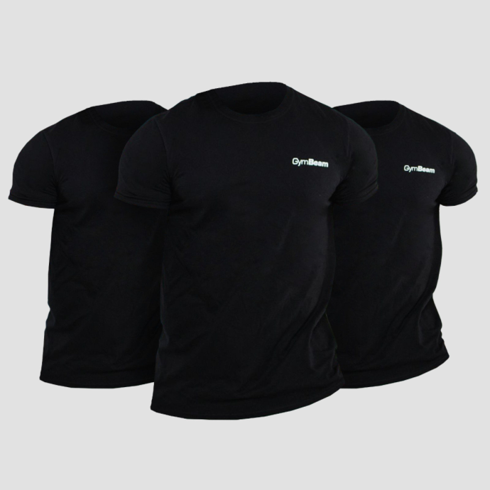 GymBeam Tričko Basic 3Pack Black L - 3pack · záber 1