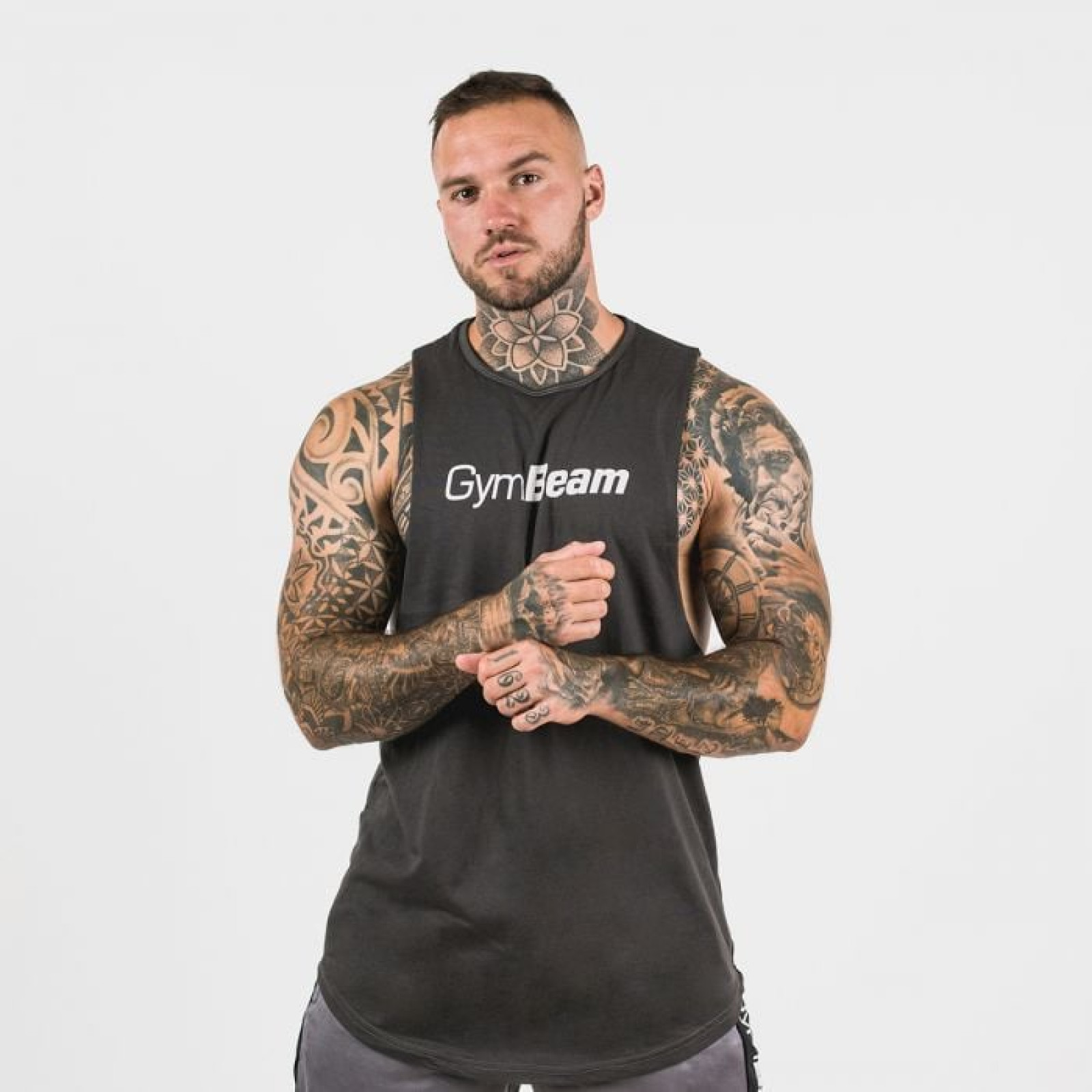 Gym Beam Tielko Cut Off Grey S · záber 1