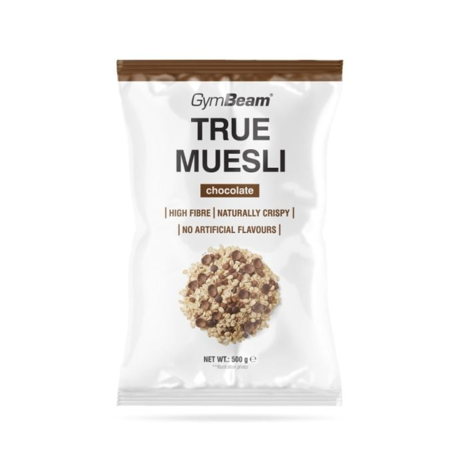 GymBeam True Muesli čokoláda · záber 1
